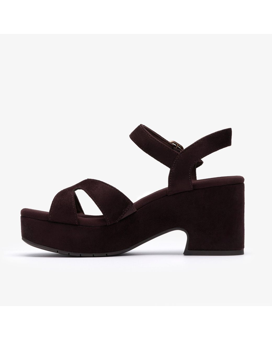 Clarks Black Nerisa Twist Dark Sandals