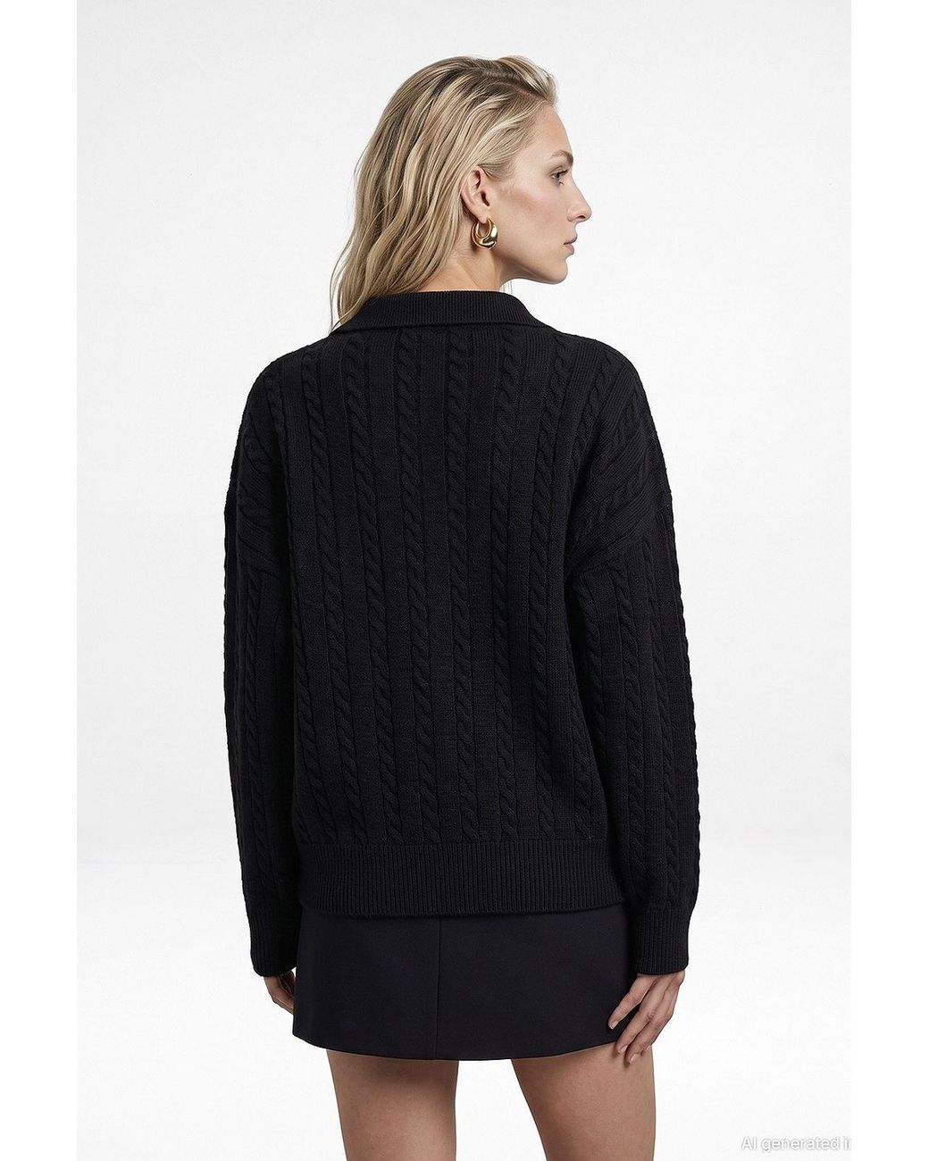 Dilvin Black Sweater