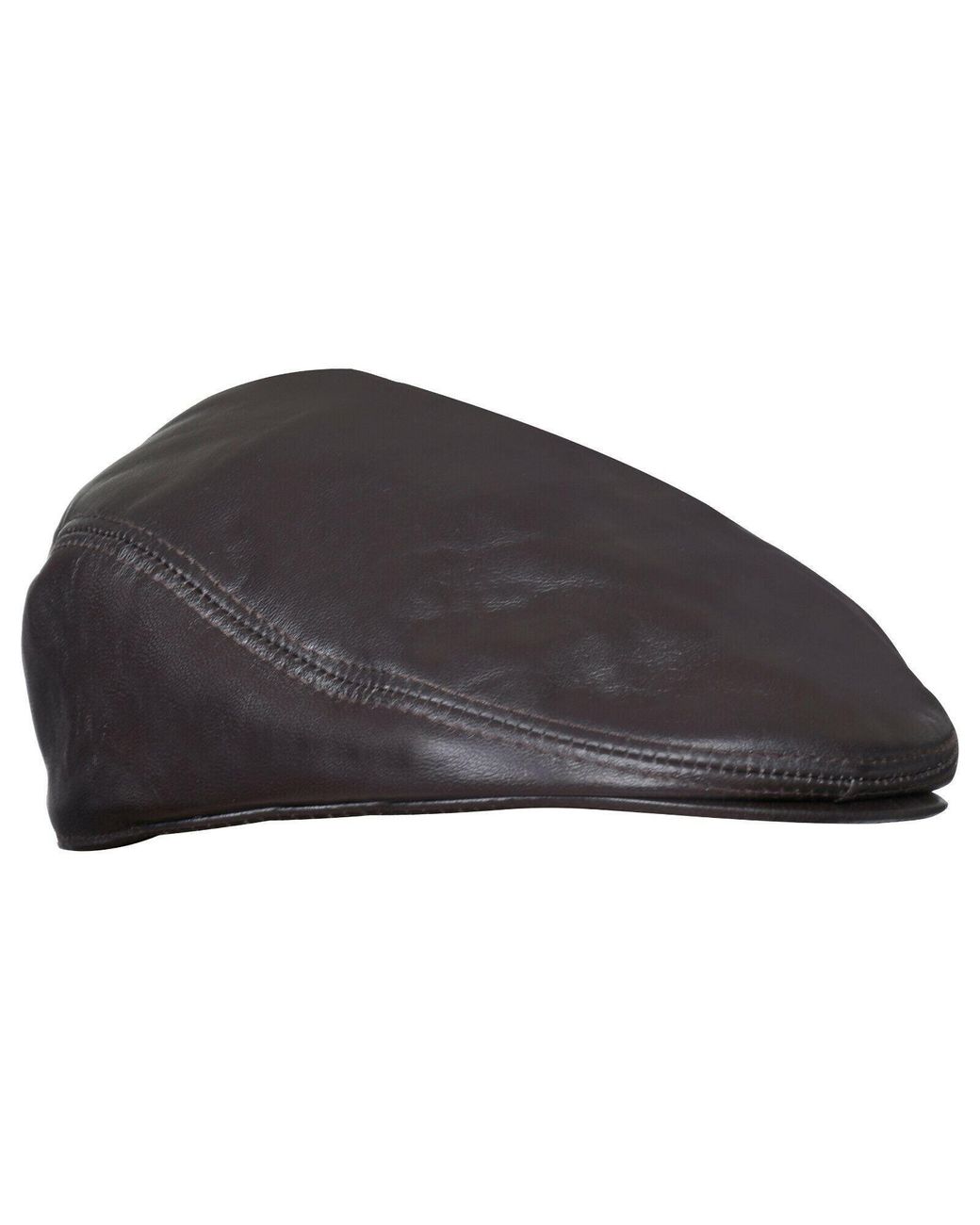 Infinity Leather Black Peaky Blinders Newsboy Flat Hat for men