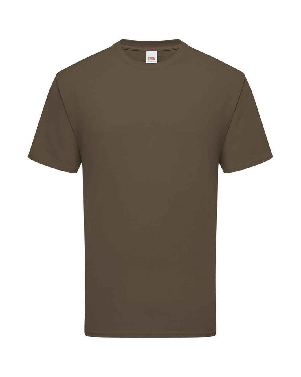 Fruit Of The Loom Green Ringspun Premium T-Shirt (Truffle) for men