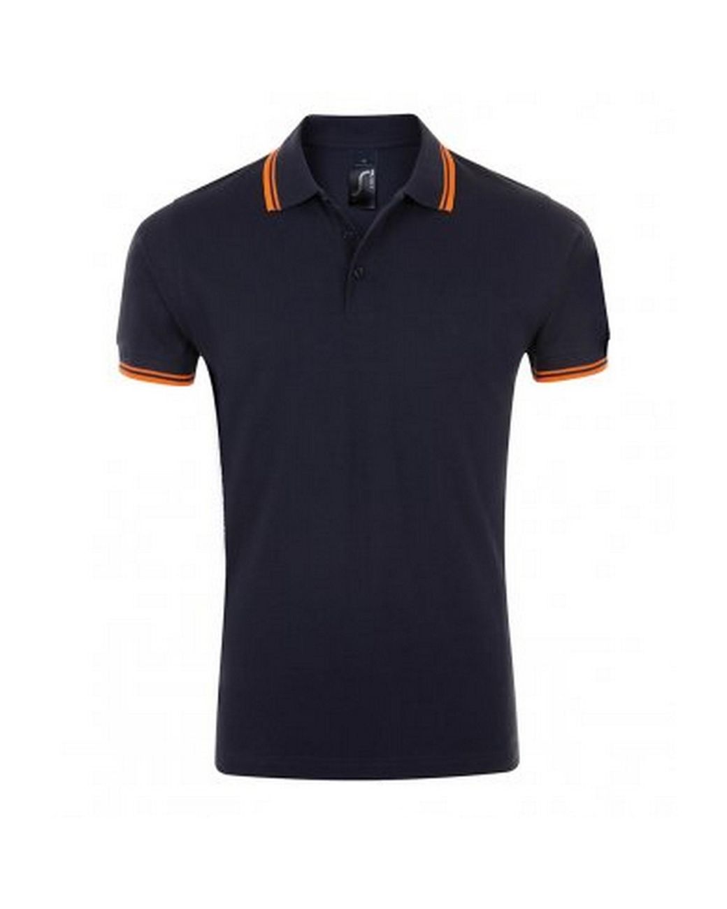 Sol's Blue Pasadena Tipped Short Sleeve Pique Polo Shirt (French/Neon) for men