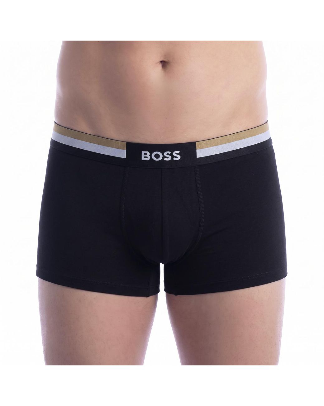 Boss Blue Pack Of 3 Cotton Boxer Shorts 50516542 for men
