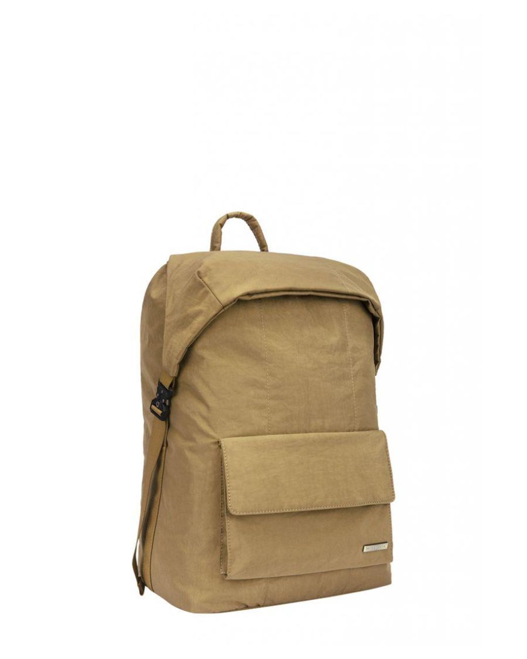 Smith & Canova Green Flapover Nylon Backpack