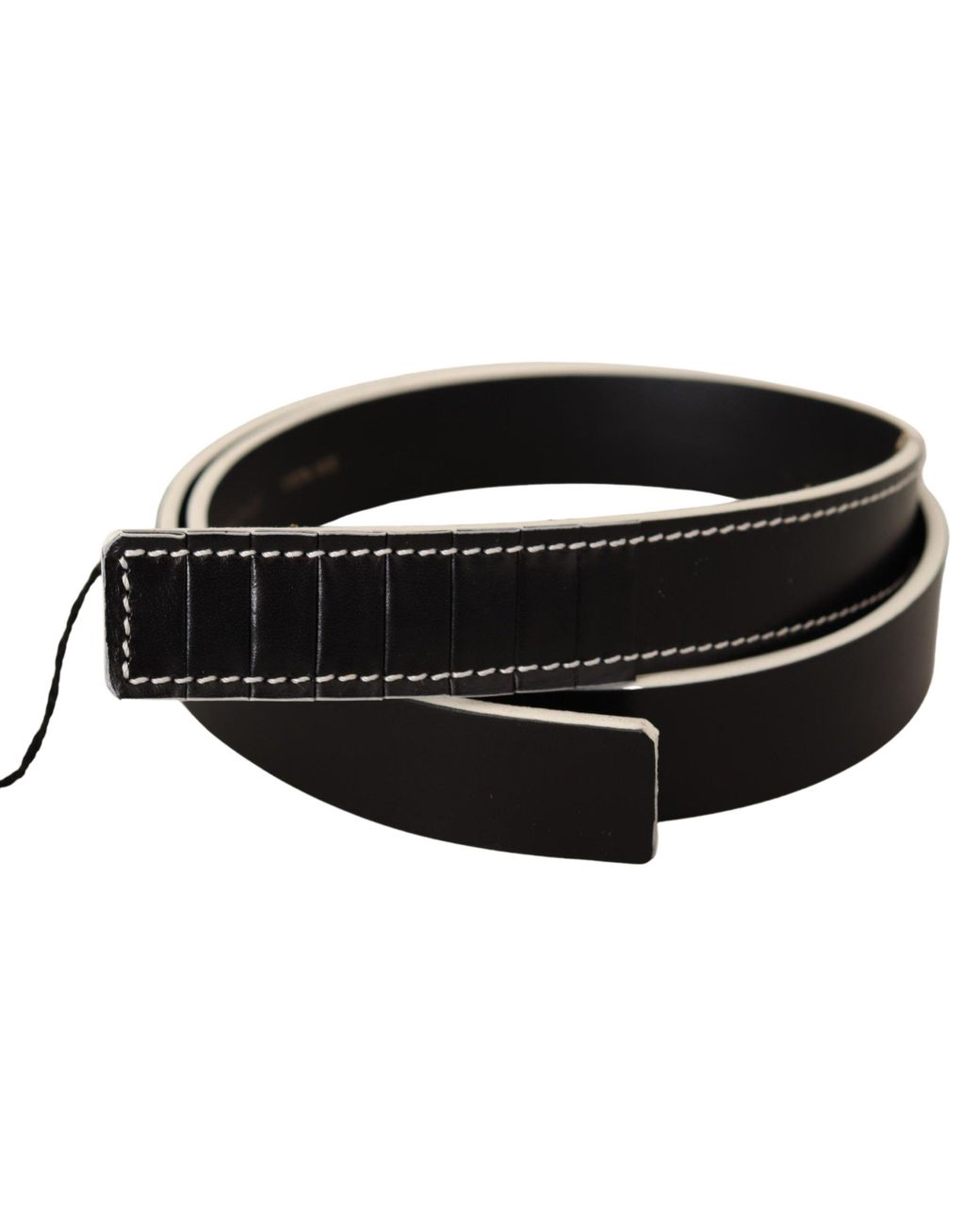 CoSTUME NATIONAL Black Leather Fashion Waist Belt