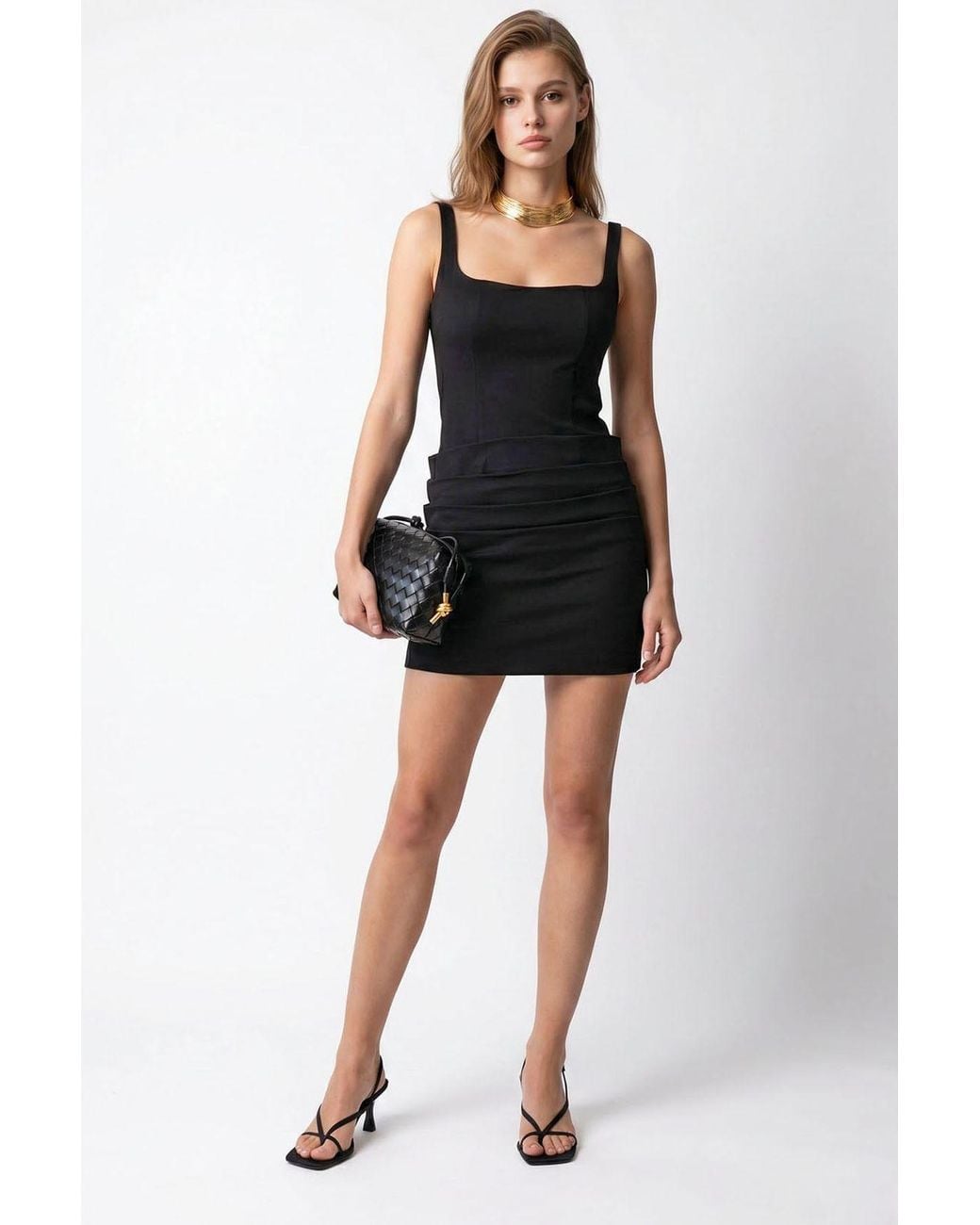 MixRay Black Bodycon Mini Dress