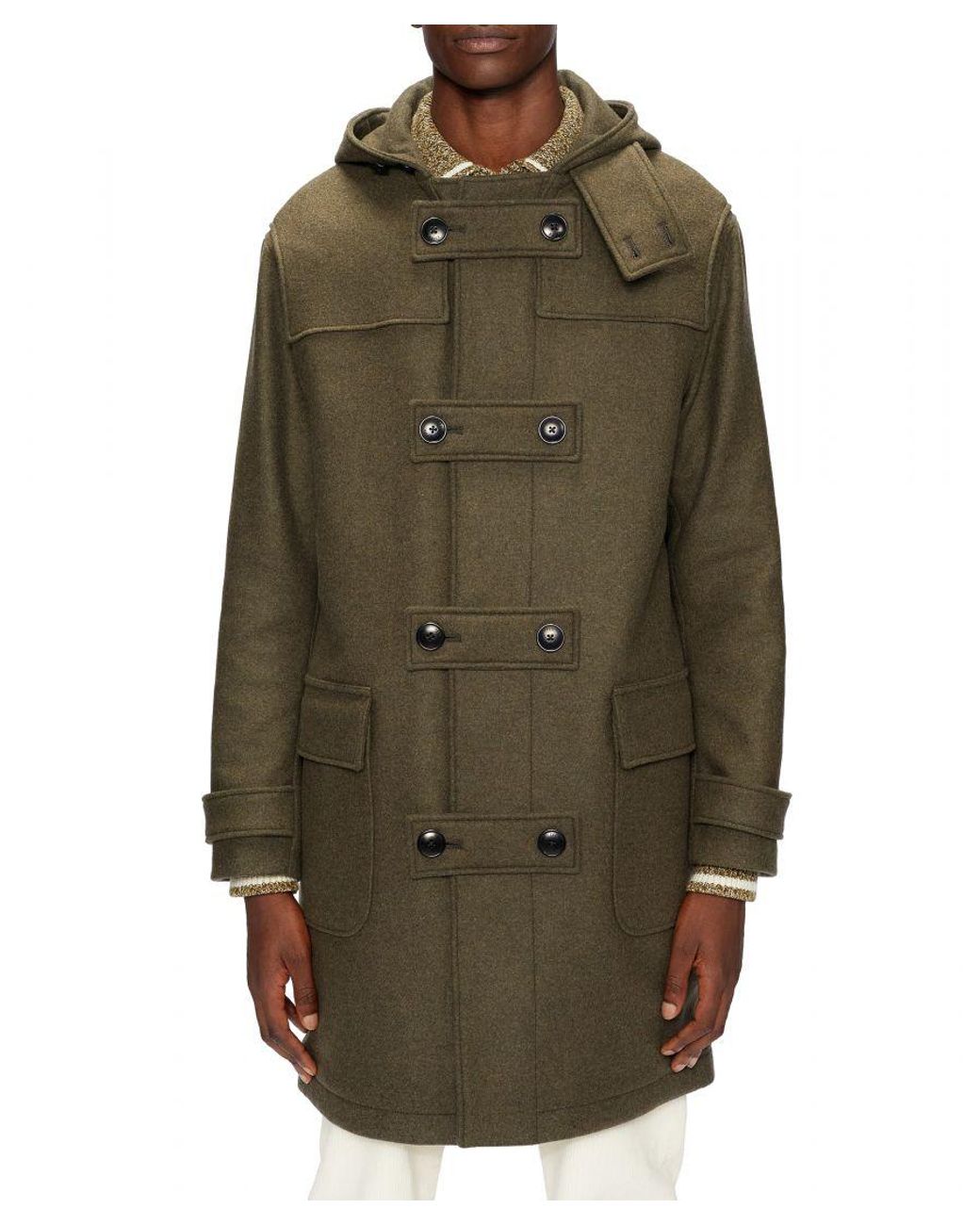 Ted Baker Mogul Duffle Coat in Green for Men Lyst UK
