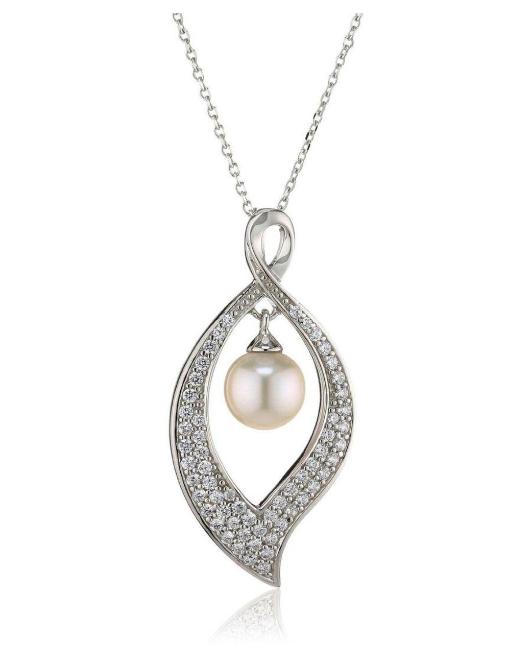 Orphelia Black 925 Sterling Chain With Pendant