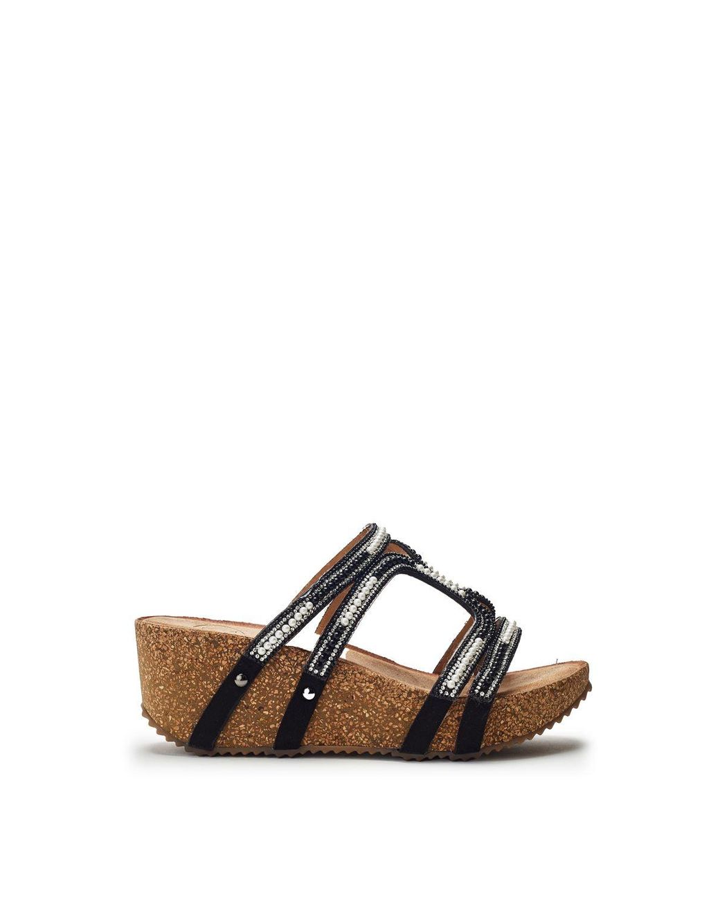 b.soleful Black Sorrel Heels Faux Leather