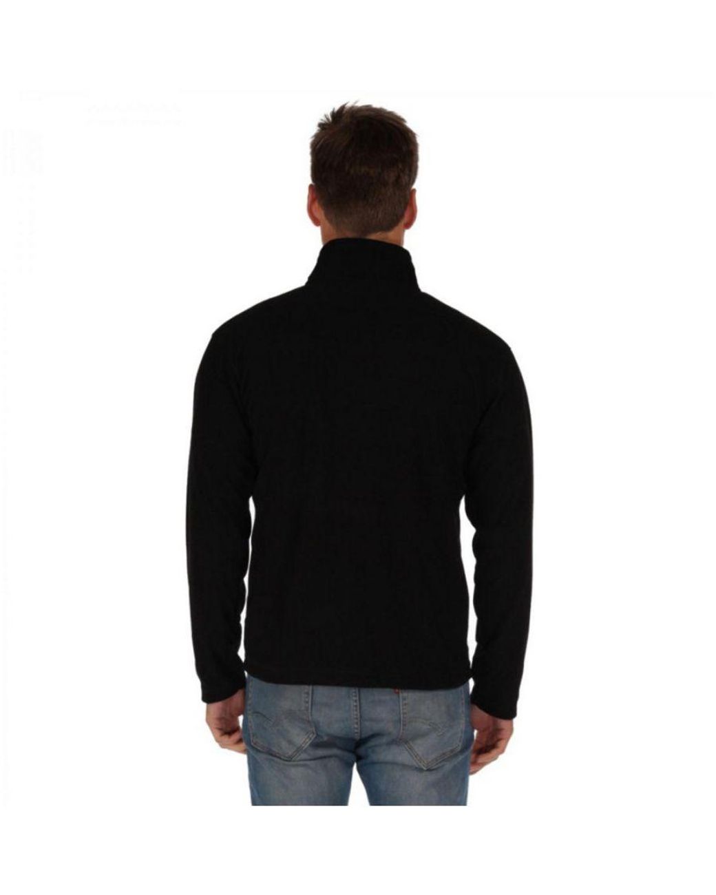 Regatta Black Thompson Half Zip Lightweight Walking Fleece Jacket for men