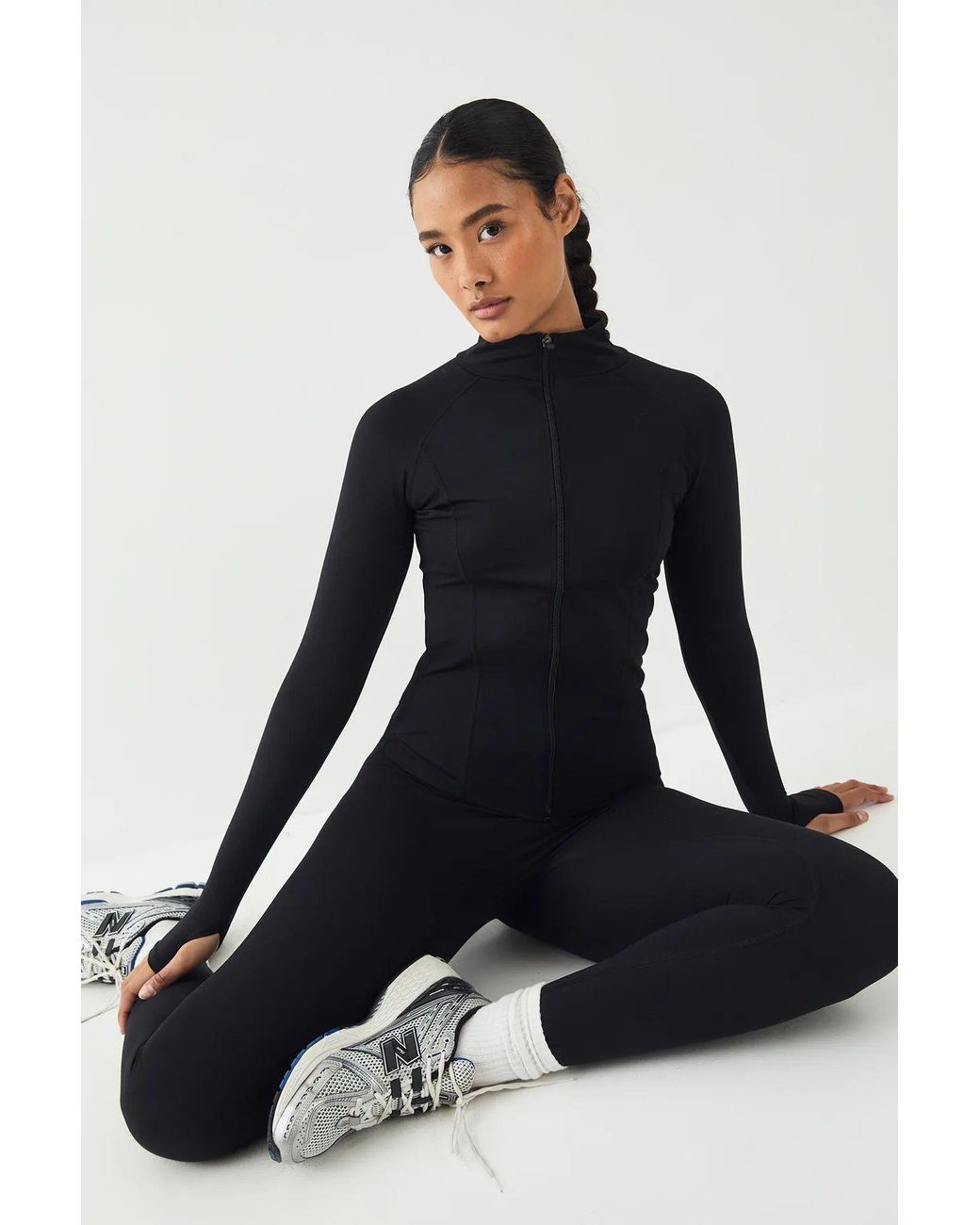 DSGN Studio Black Sculpt Zip Through Jacket