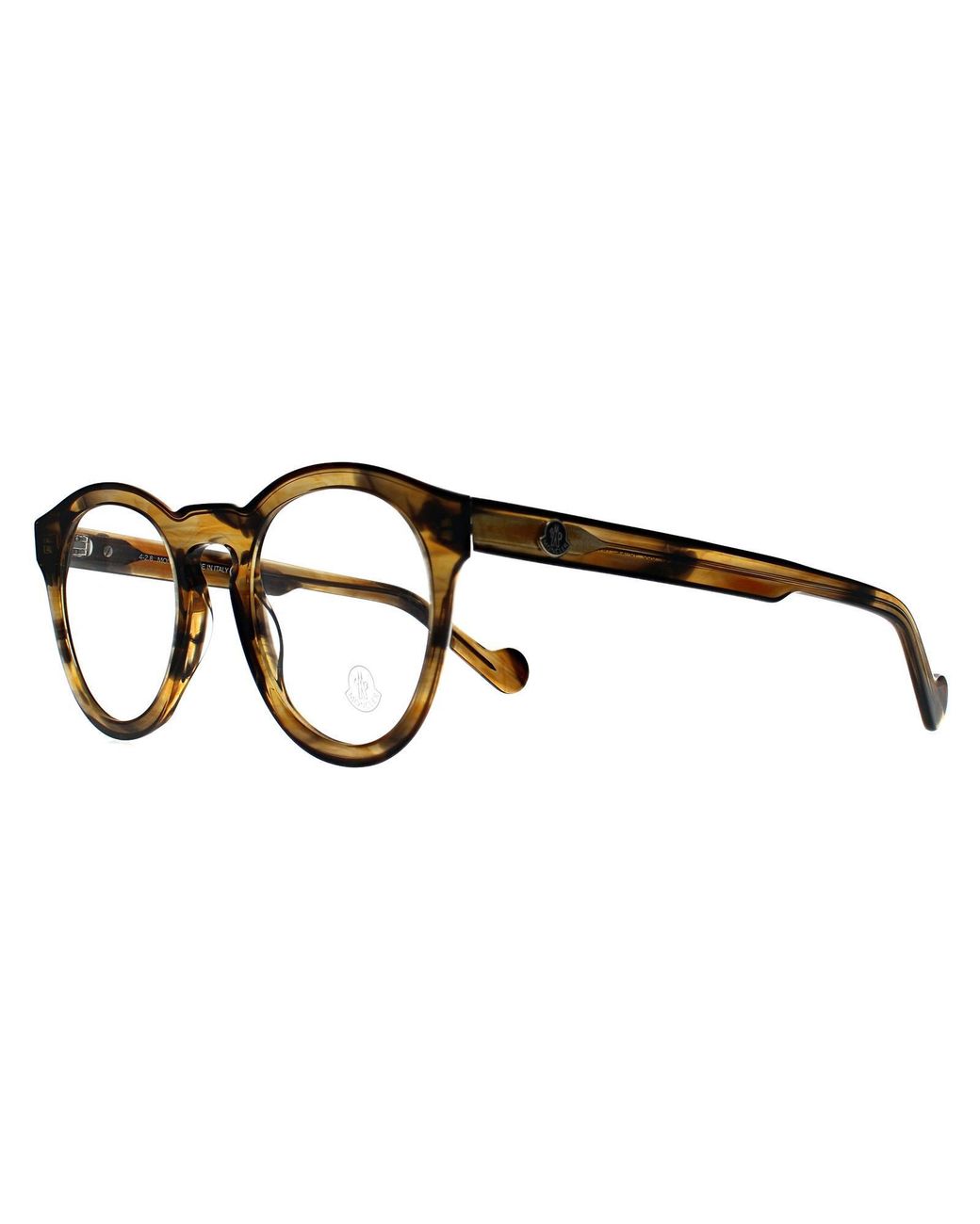 Moncler Brown Round Coloured Havana Ml5037