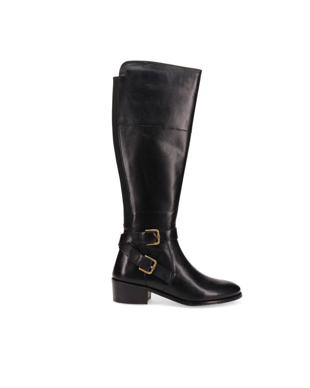 Jones Bootmaker Black Phoebe Small Calf Fit Leather Knee Boots
