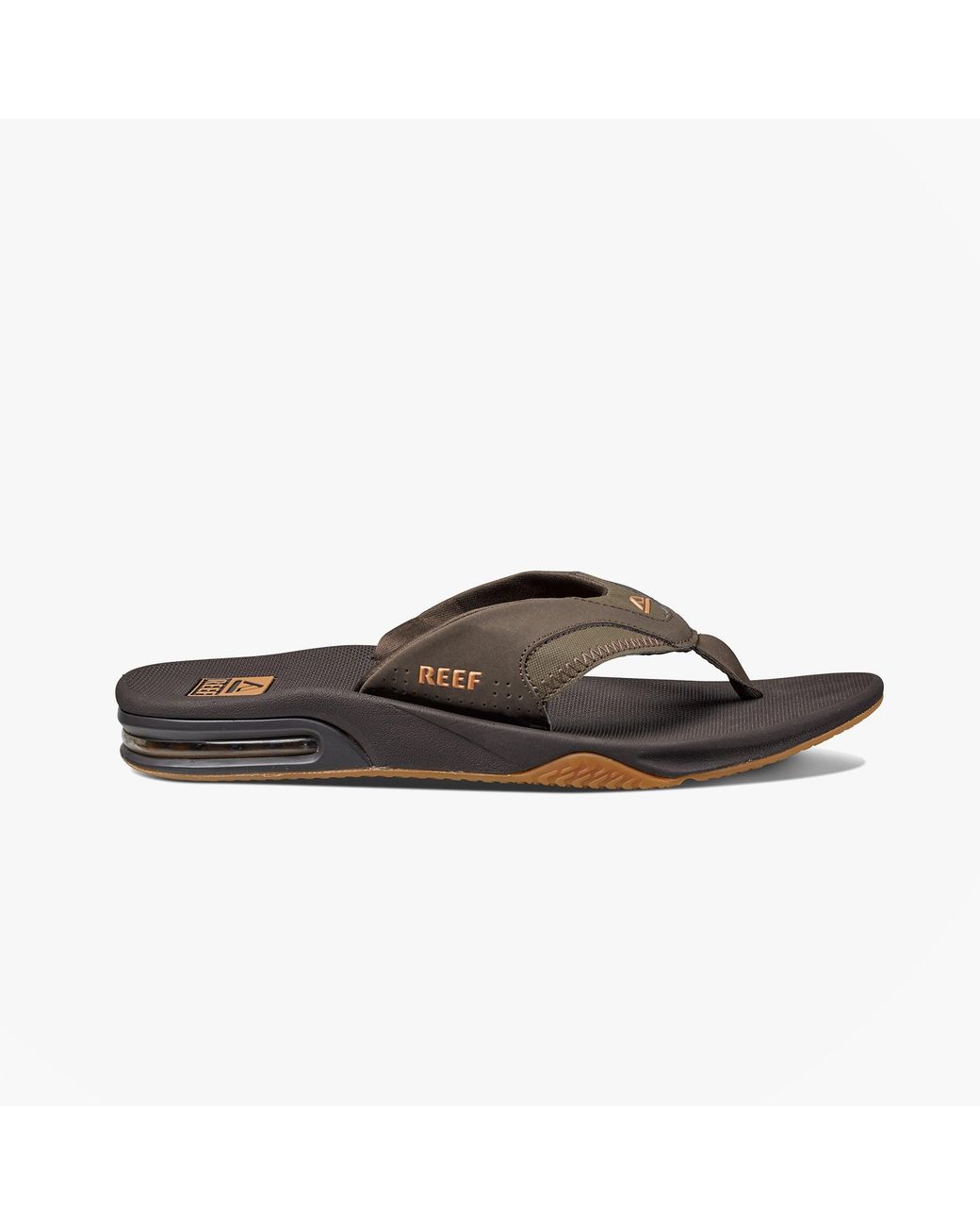 Reef Gray Fanning Toe-Post Sandals for men