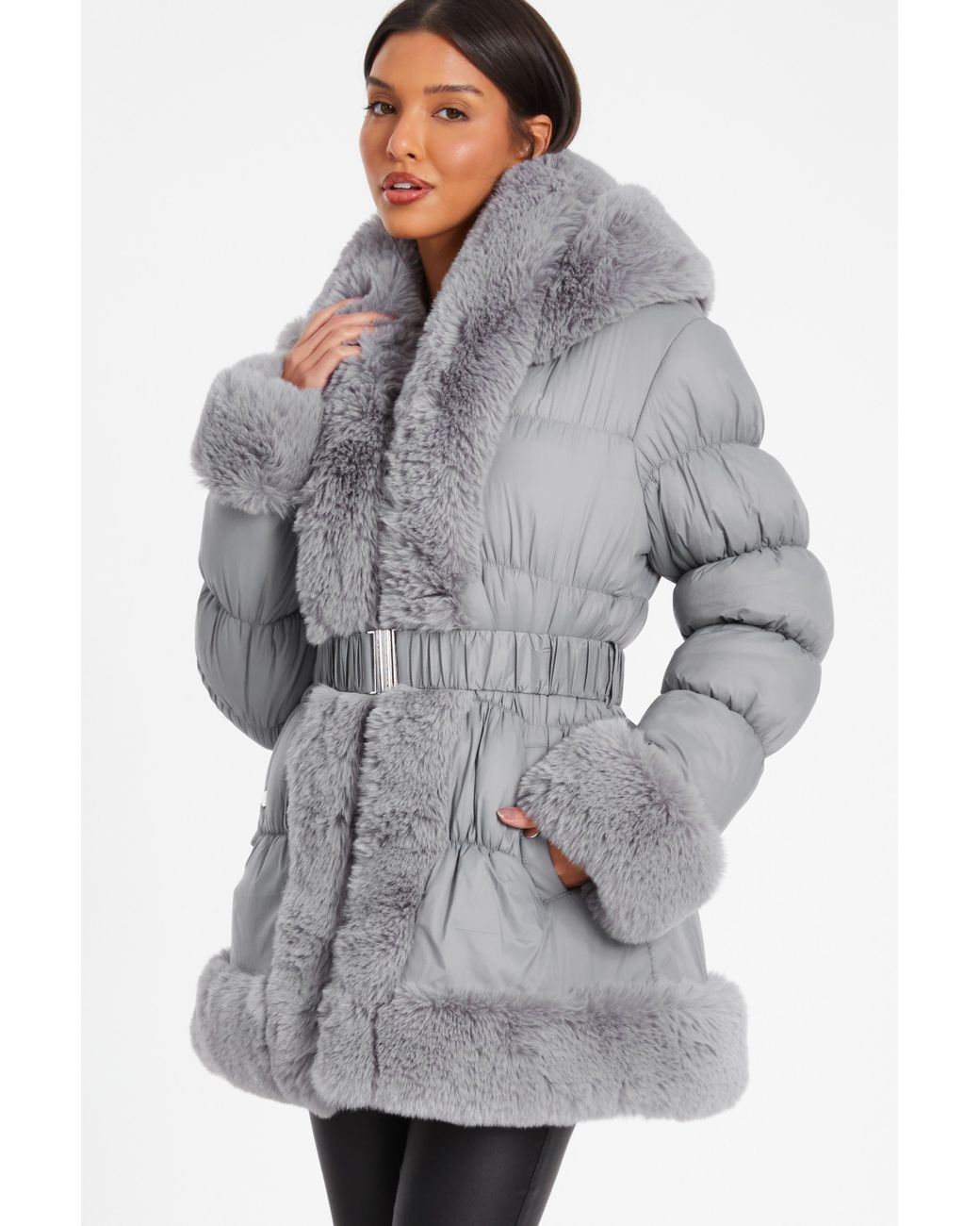 Fur Trim Size 18 Fur Coat Blush Sheepskin Parka With Fox Fur Trim