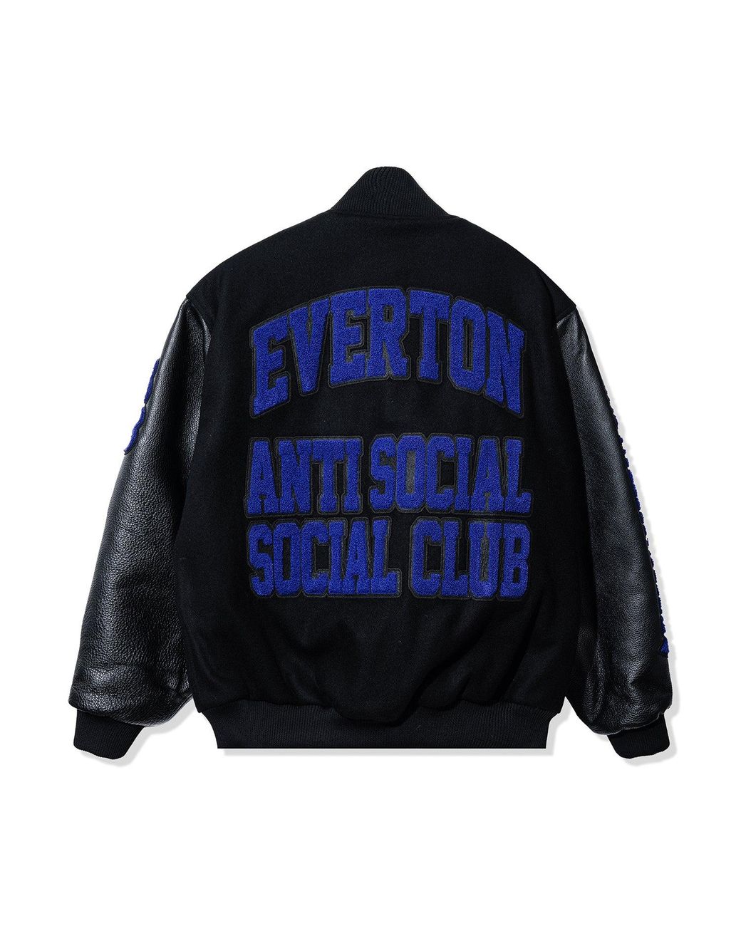 ANTI SOCIAL SOCIAL CLUB Blue Anti Social Club Assc X Everton Fc Evertonian Varsity Jacket