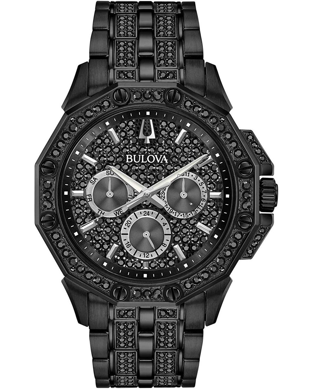 Bulova Black Crystal Octava Watch 98C134 for men
