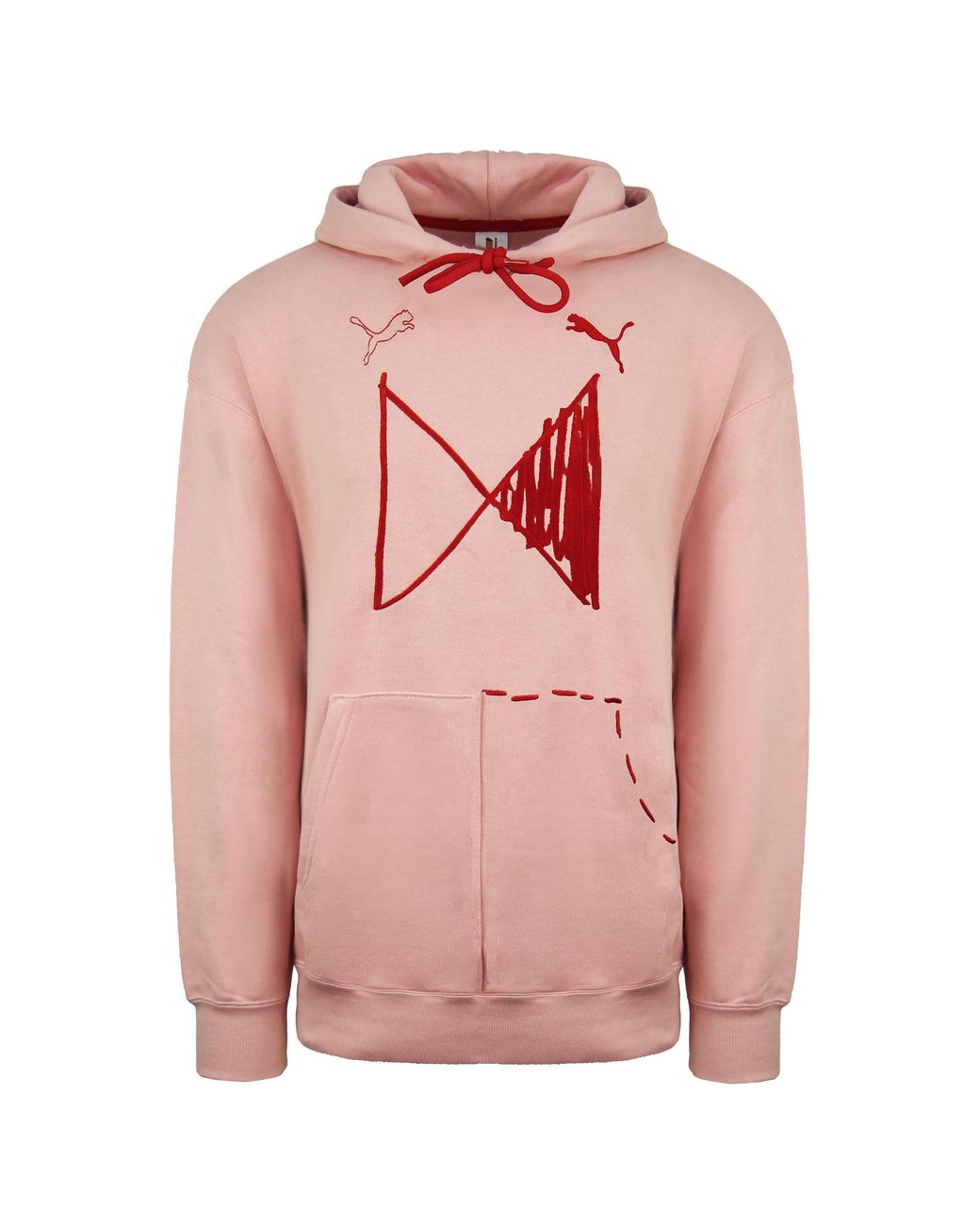 PUMA Pink X Michael Lau Long Sleeve Graphic Hoodie 530349 85 for men