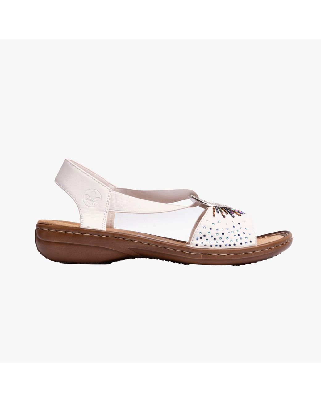 Rieker White 60880-80 Sandals