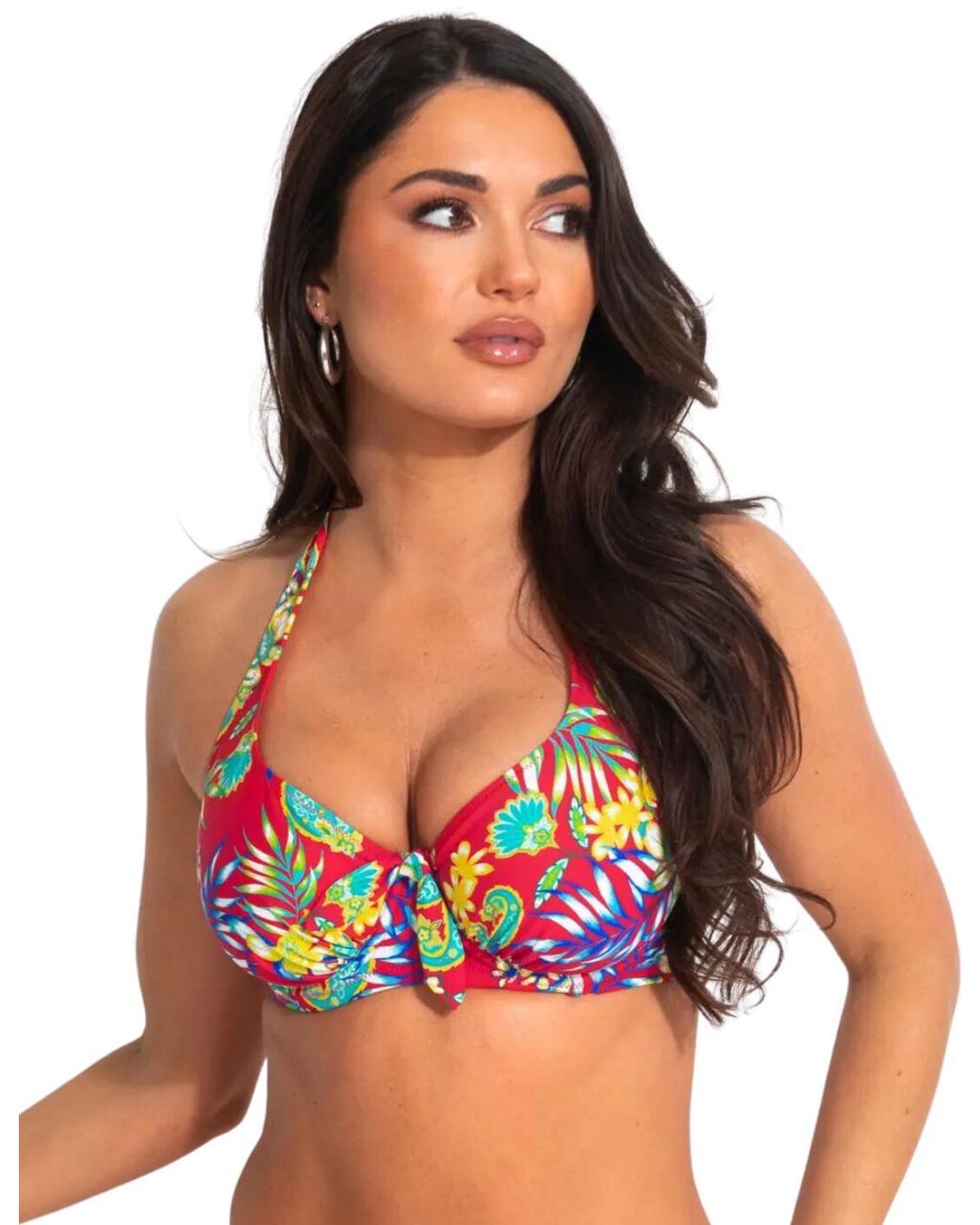 Pour Moi Red 86002 Heatwave Halterneck Bikini Top