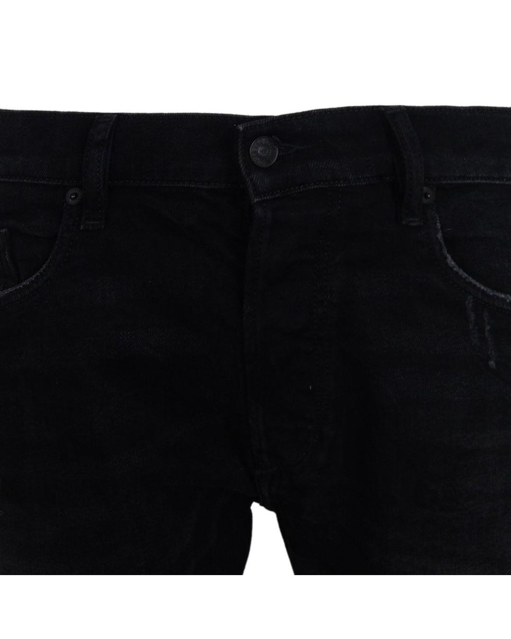 DIESEL Black Tepphar-X Denim Jeans Cotton for men