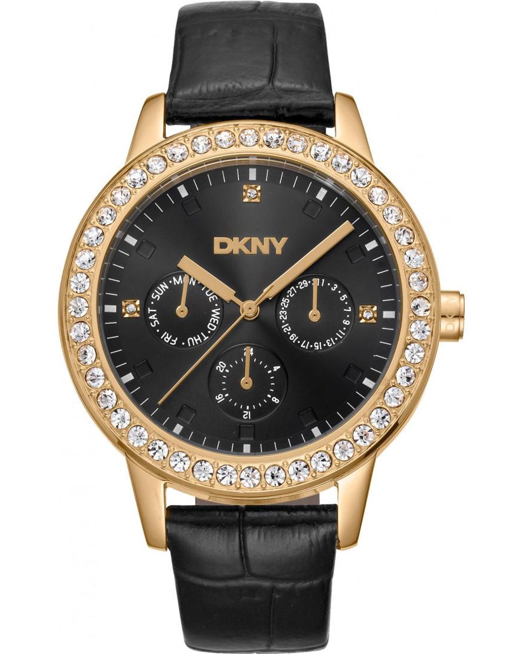 DKNY Black Dk1L055L0025 Ladies Parsons Glitz Watch