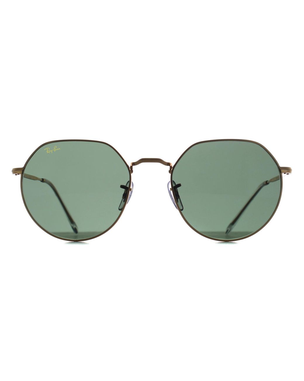 Ray-Ban Green Round Rb3565 Jack Metal