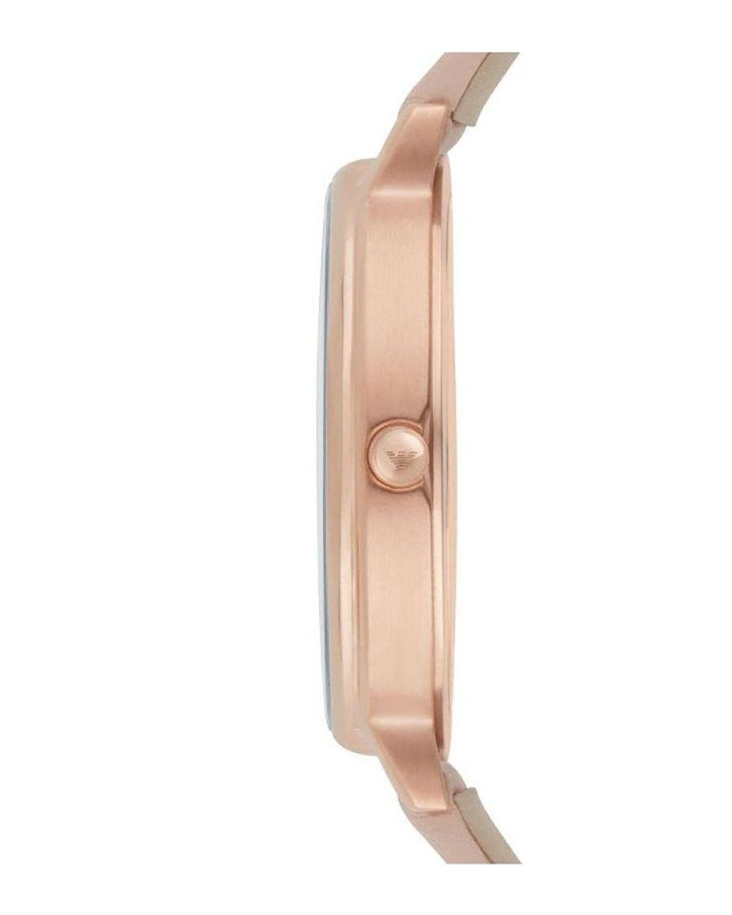Emporio Armani White Kappa Watch Ar2510 Leather (Archived)