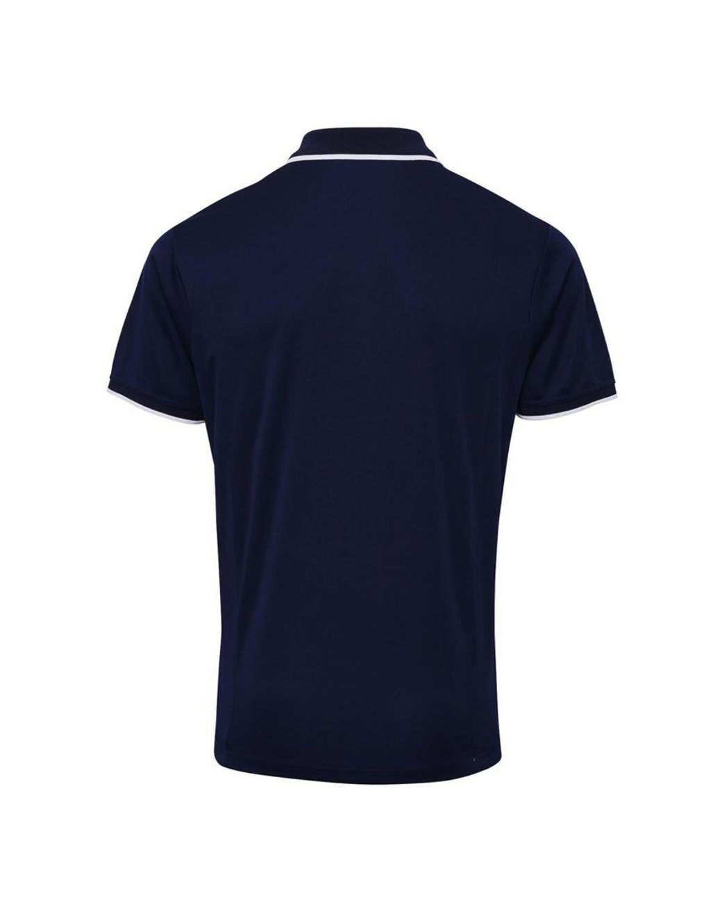 PREMIER Blue Contrast Coolchecker Polo Shirt for men