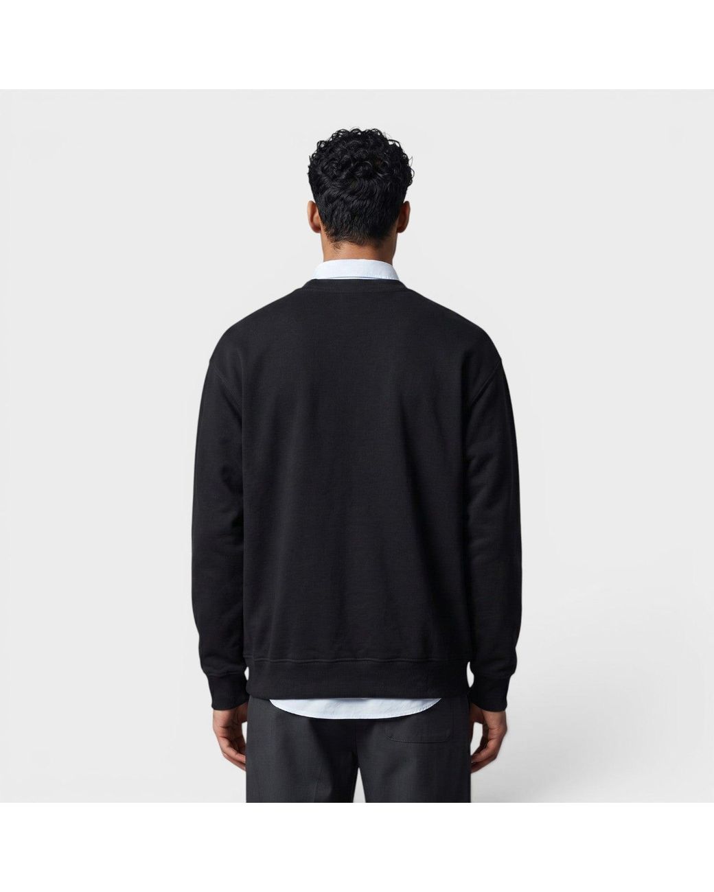 Casablanca Black Printed Sweatshirt Le Joueur Cotton for men