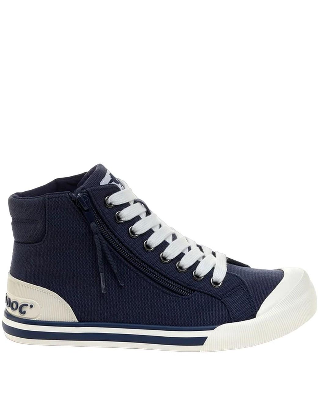 Rocket Dog Blue Ladies Jazzin Hi Trainers