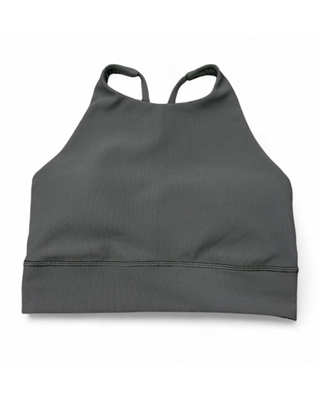 lululemon Racerback High-Neck Train Tank Top Bra in Grey Lyst UK