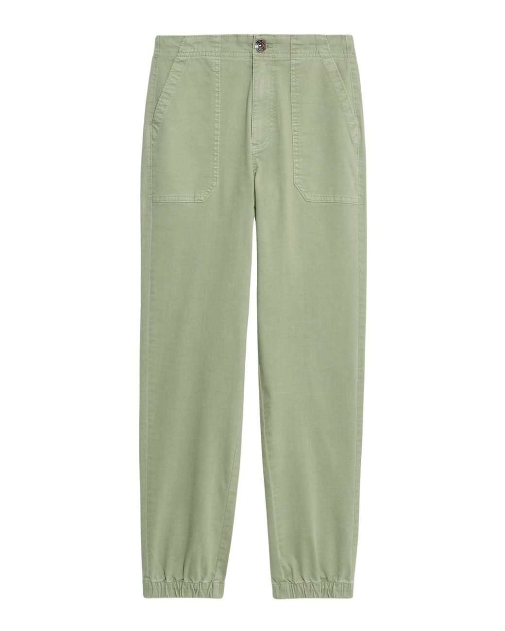 Secret Label Green Ankle Cuff Casual Trousers