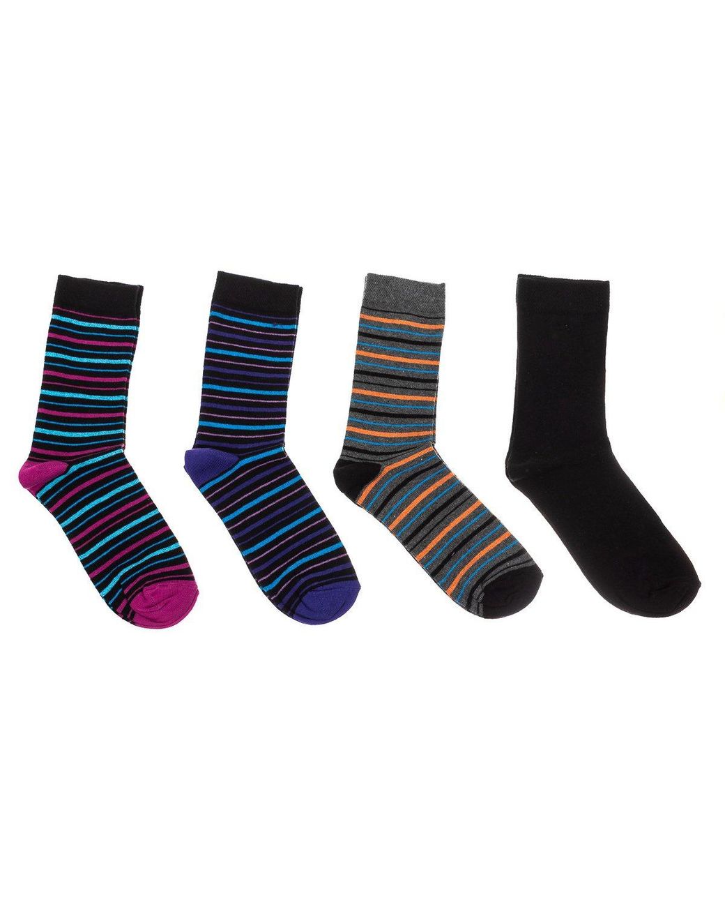 Kisses&Love Blue Pack-4 High-Top Socks With Anti-Pressure Cuff Kl2017M