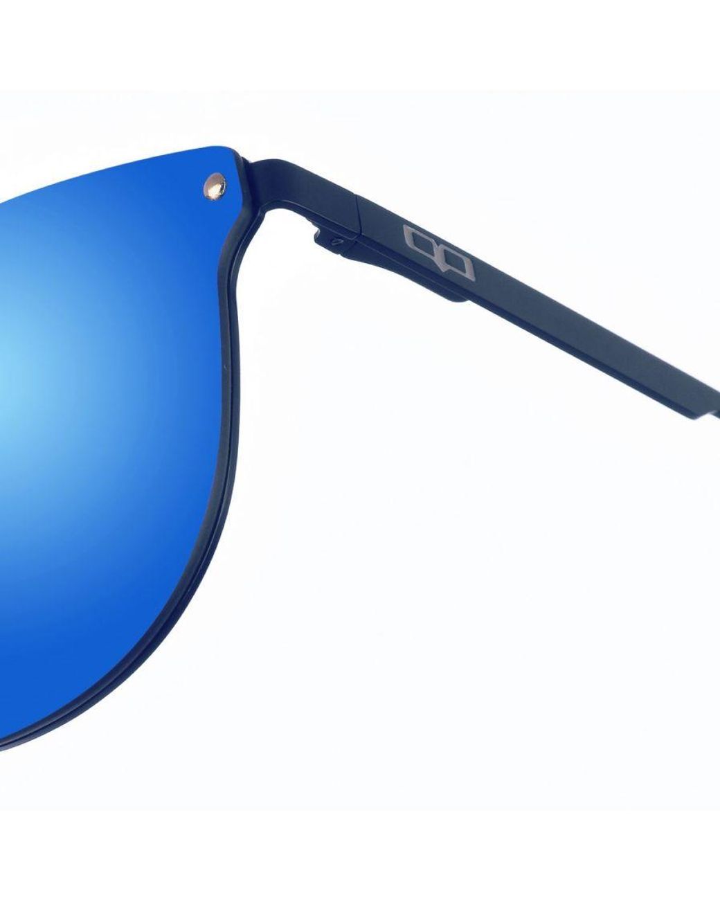 Kypers Blue New Geri Oval Shaped Nylon Sunglasses