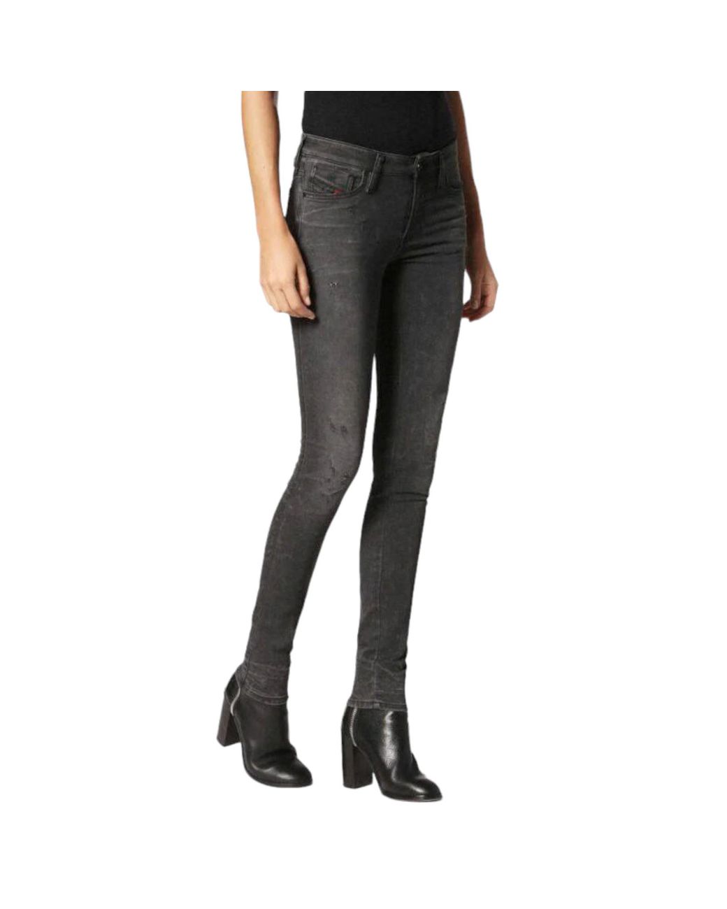 DIESEL Black Skinzee Ne Denim Jogg Jeans