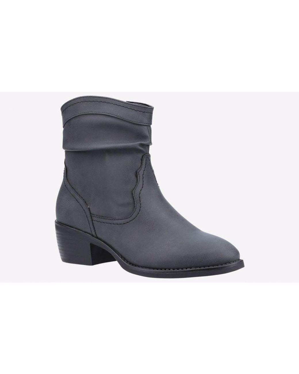 Divaz Blue Adele Fur-Lined Vegan Boots