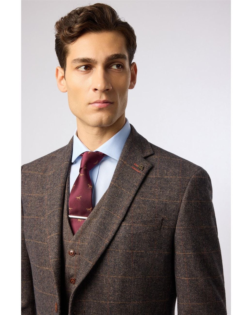 Antique Rogue Purple Patterned Tie for men