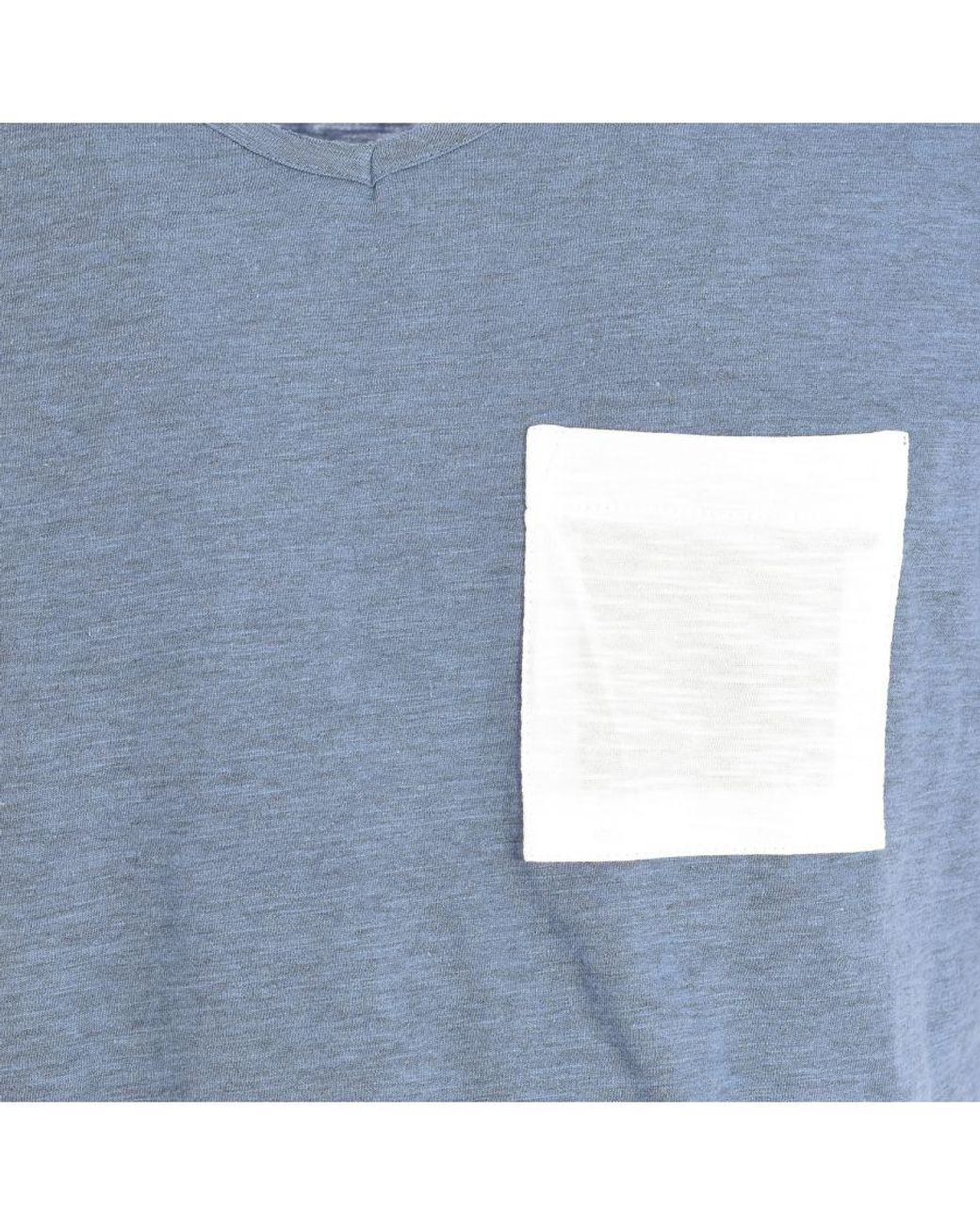 ELEVEN PARIS Blue Abico Short Sleeve Round Neck T-Shirt 17S1Ts26