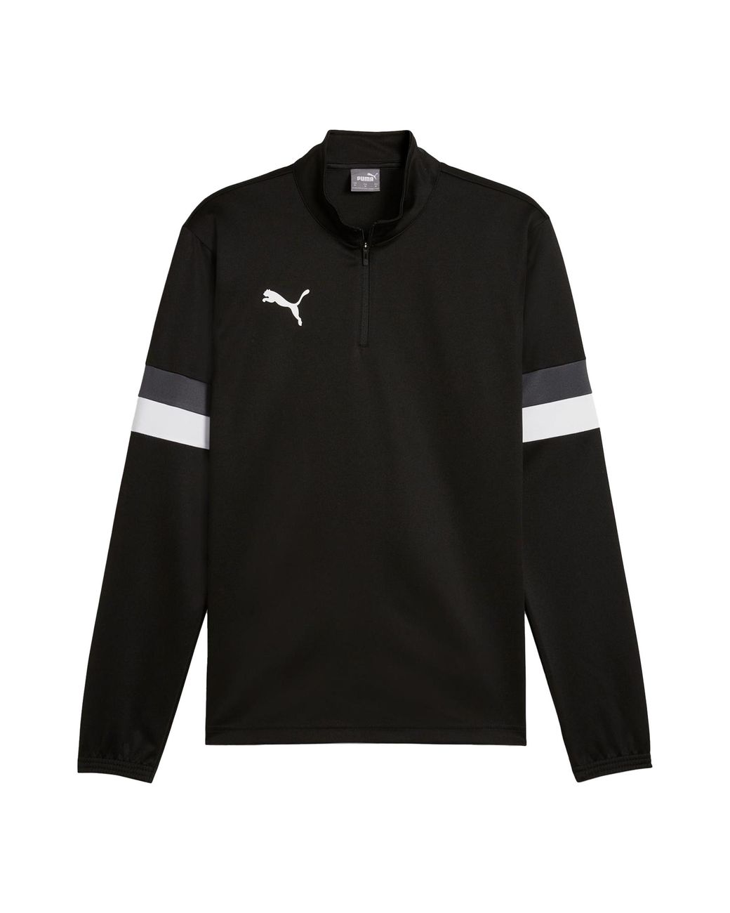 PUMA Black Teamrise Quarter Zip Top for men