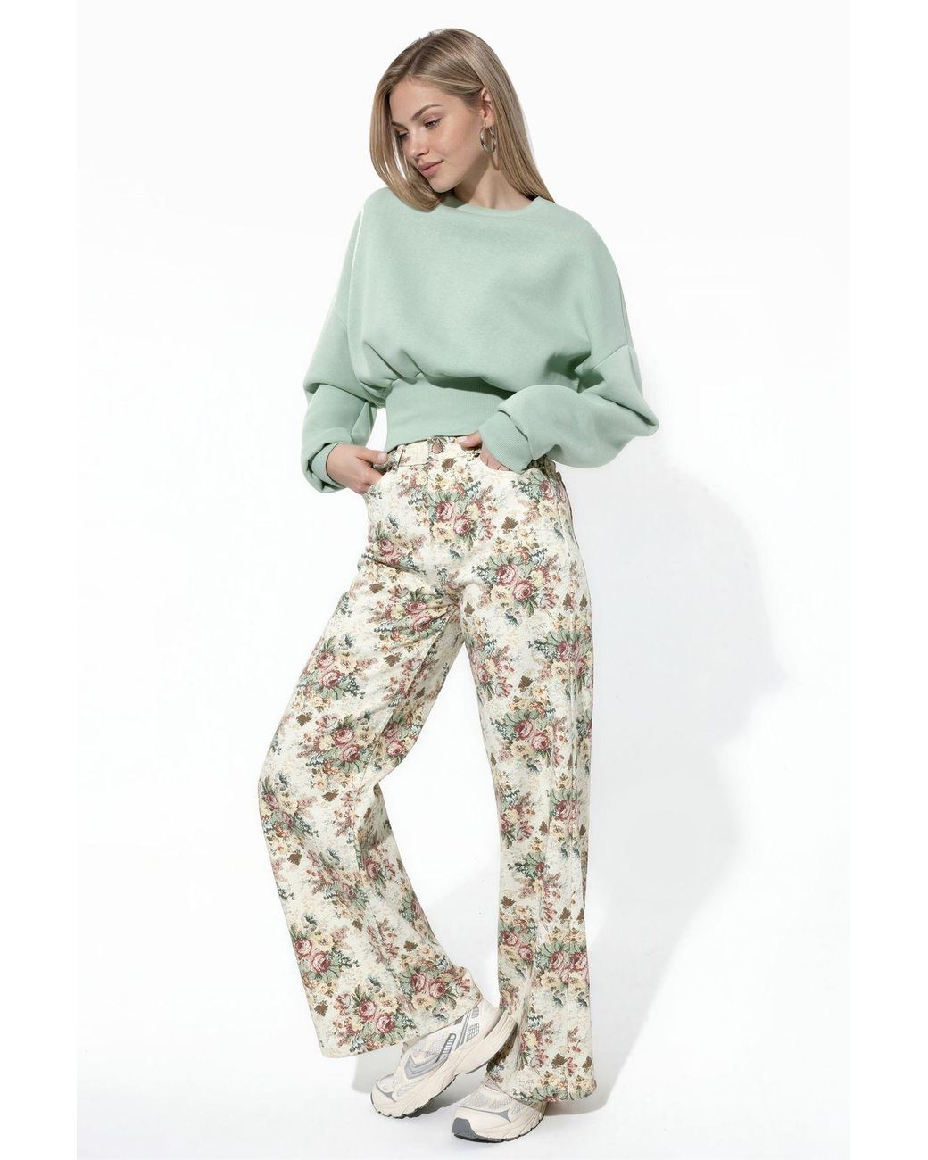 Busem Blue Cotton- Sweatshirt