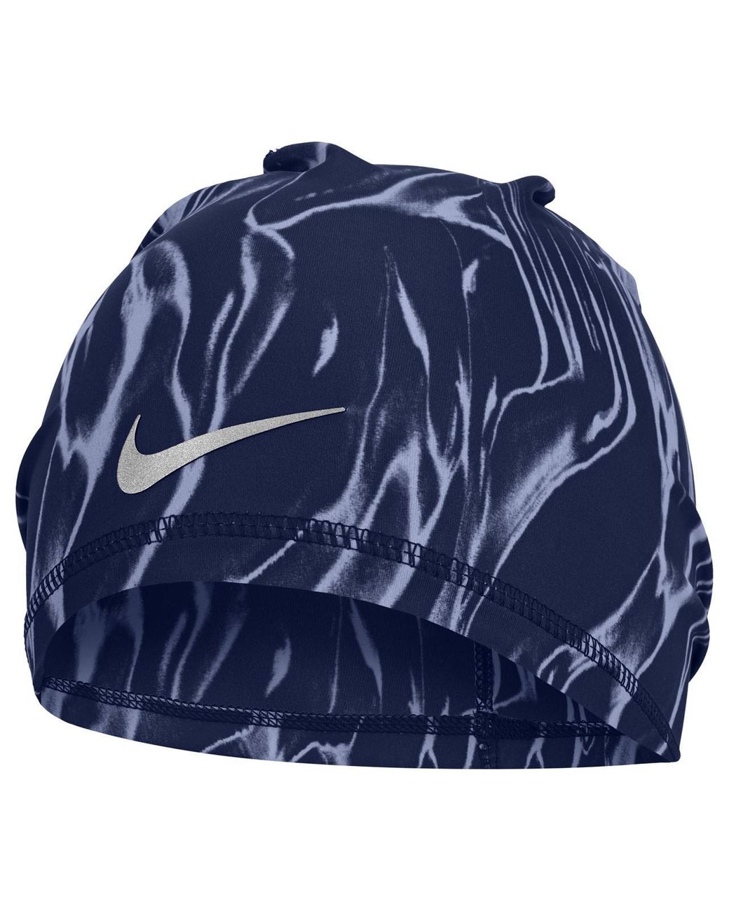 Nike Blue U Peak Marble Dri-Fit Uncuffed Beanie