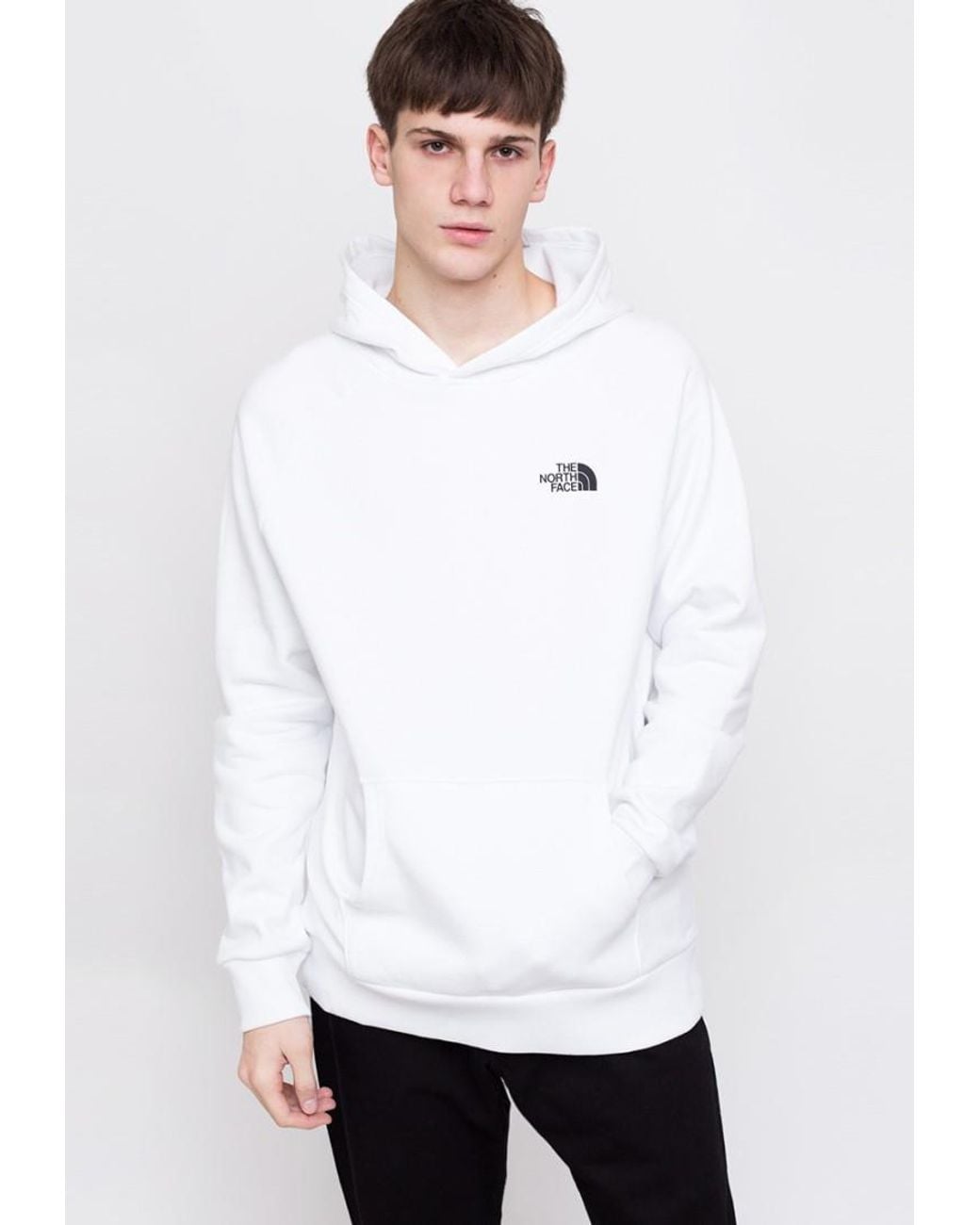 The North Face White Reglan Box Hoodie for men