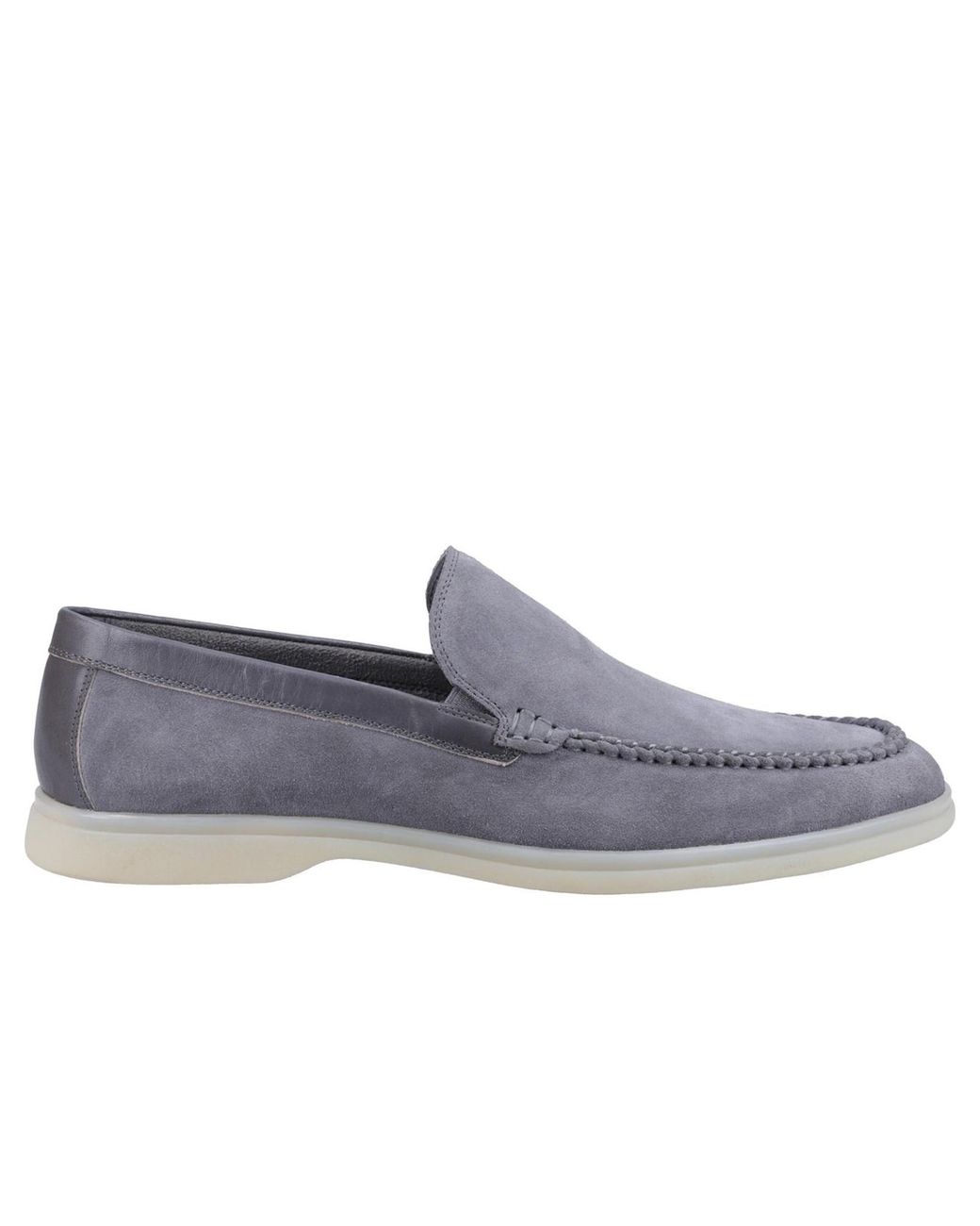 Hush Puppies Blue Leon Leather Shoes for men