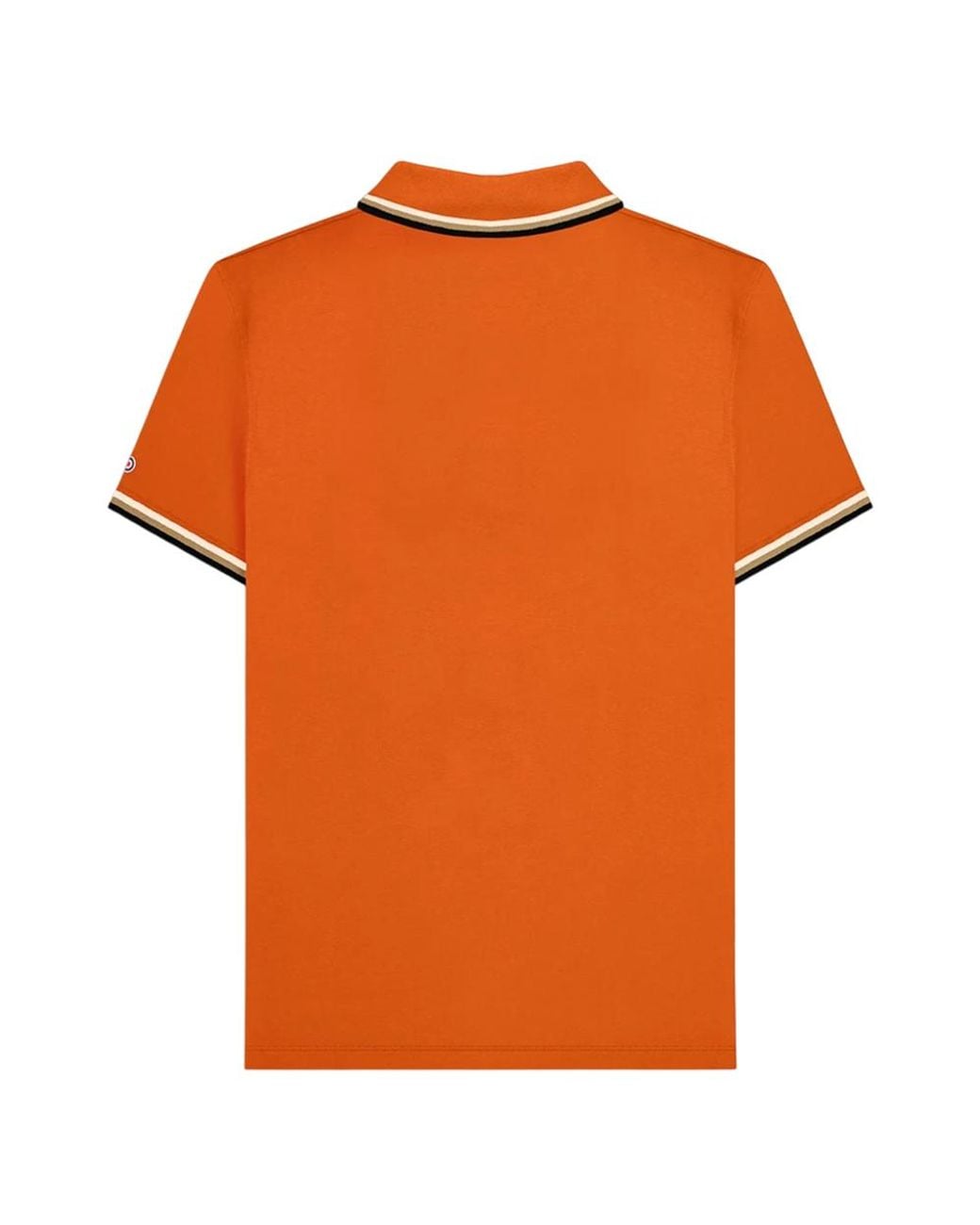 Lambretta Orange Triple Tipped Polo Shirt (Desert Sun//Cashew/ for men