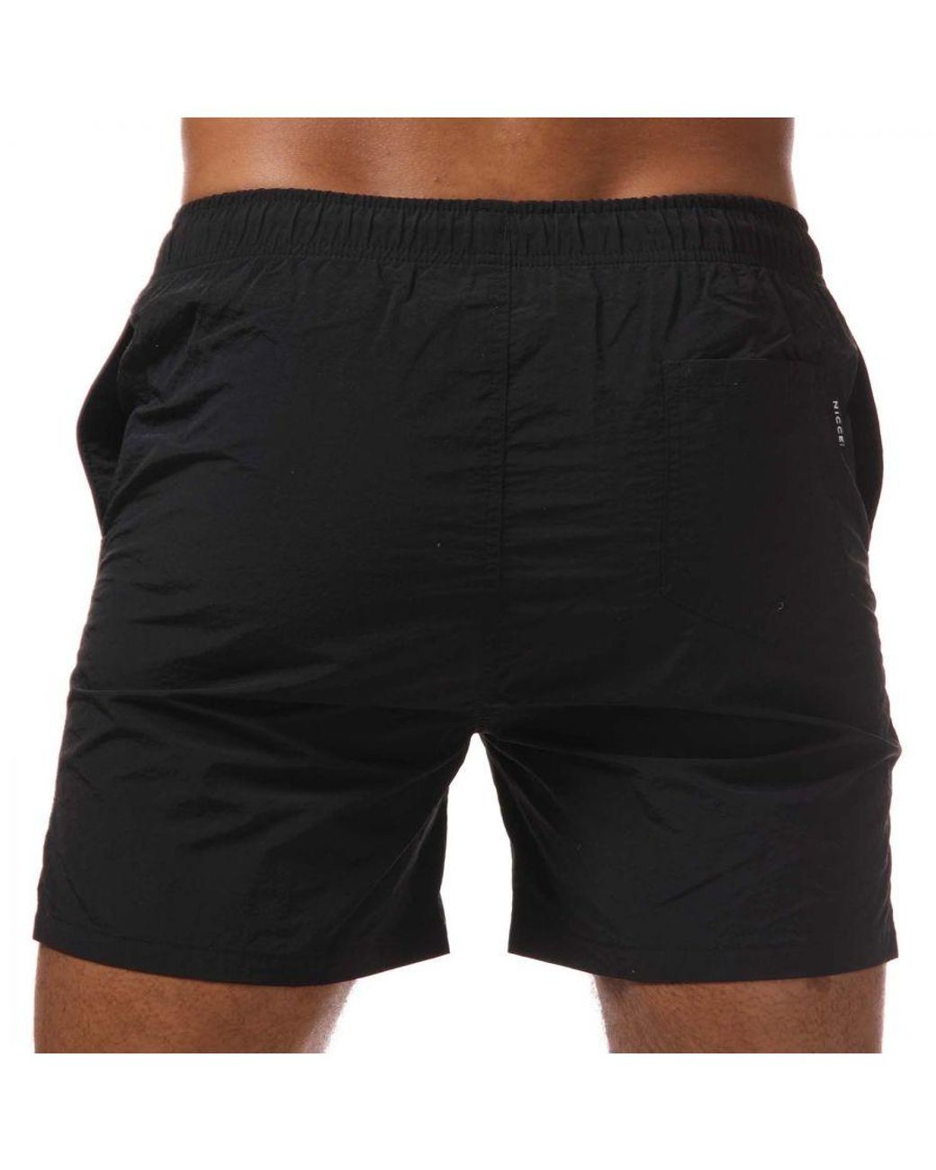 Nicce London Black Plinth Swim Short for men