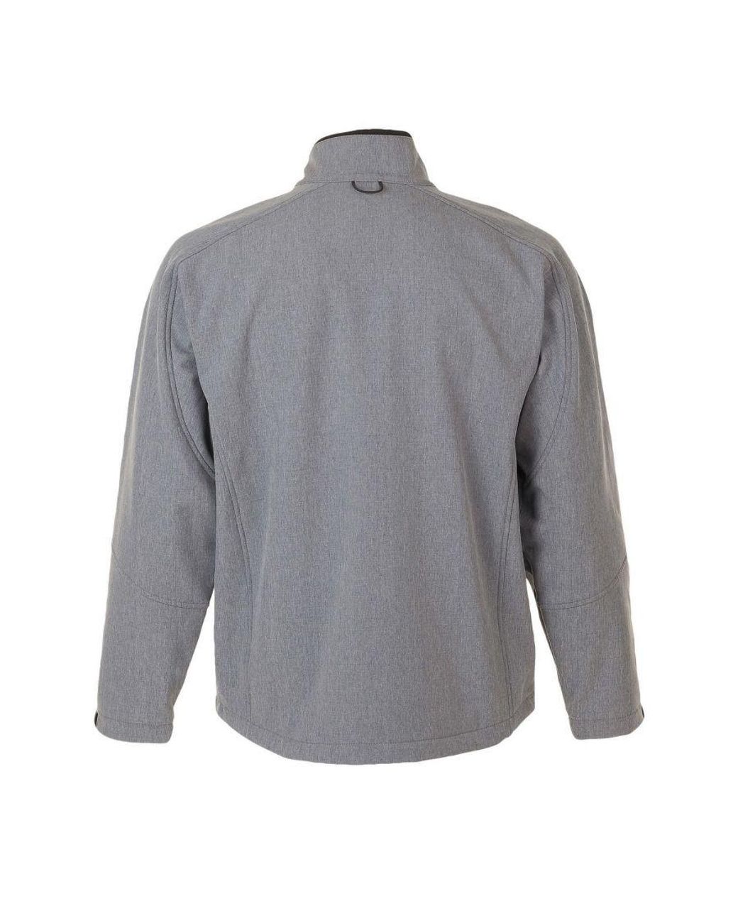 Sol's Gray Relax Soft Shell Jacket (Breathable, Windproof And Water Resistant) Marl) for men