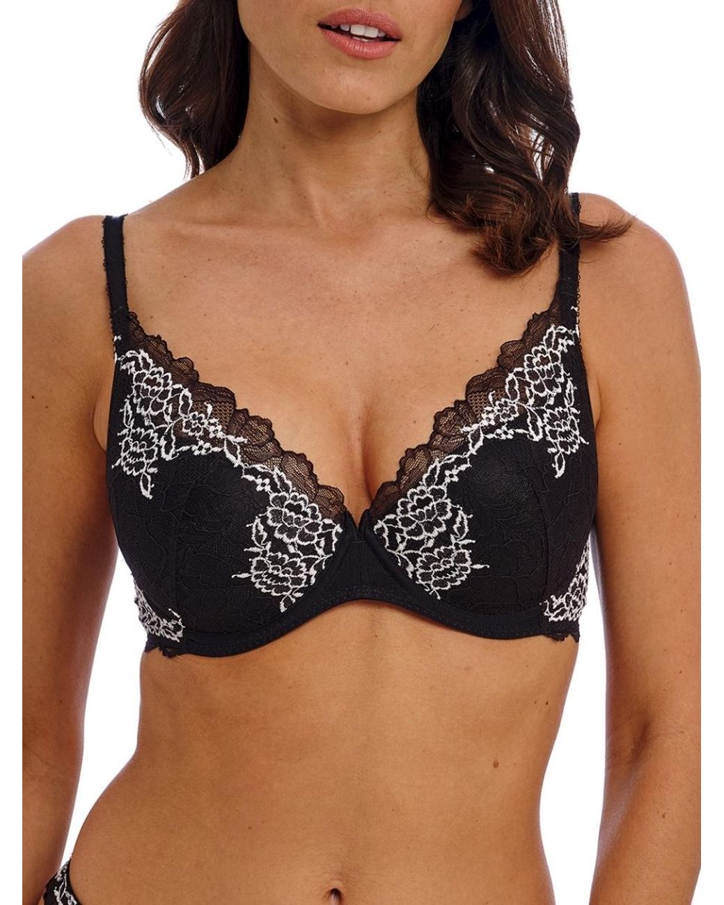 Wacoal Black Lace Perfection Plunge Bra
