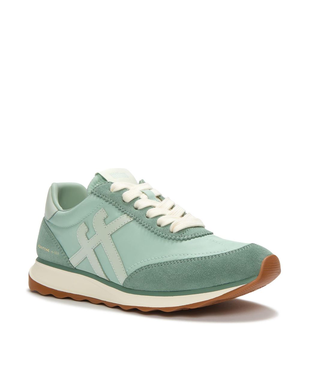 Fitflop Green X Pantone Retro-Q Suede Trainers