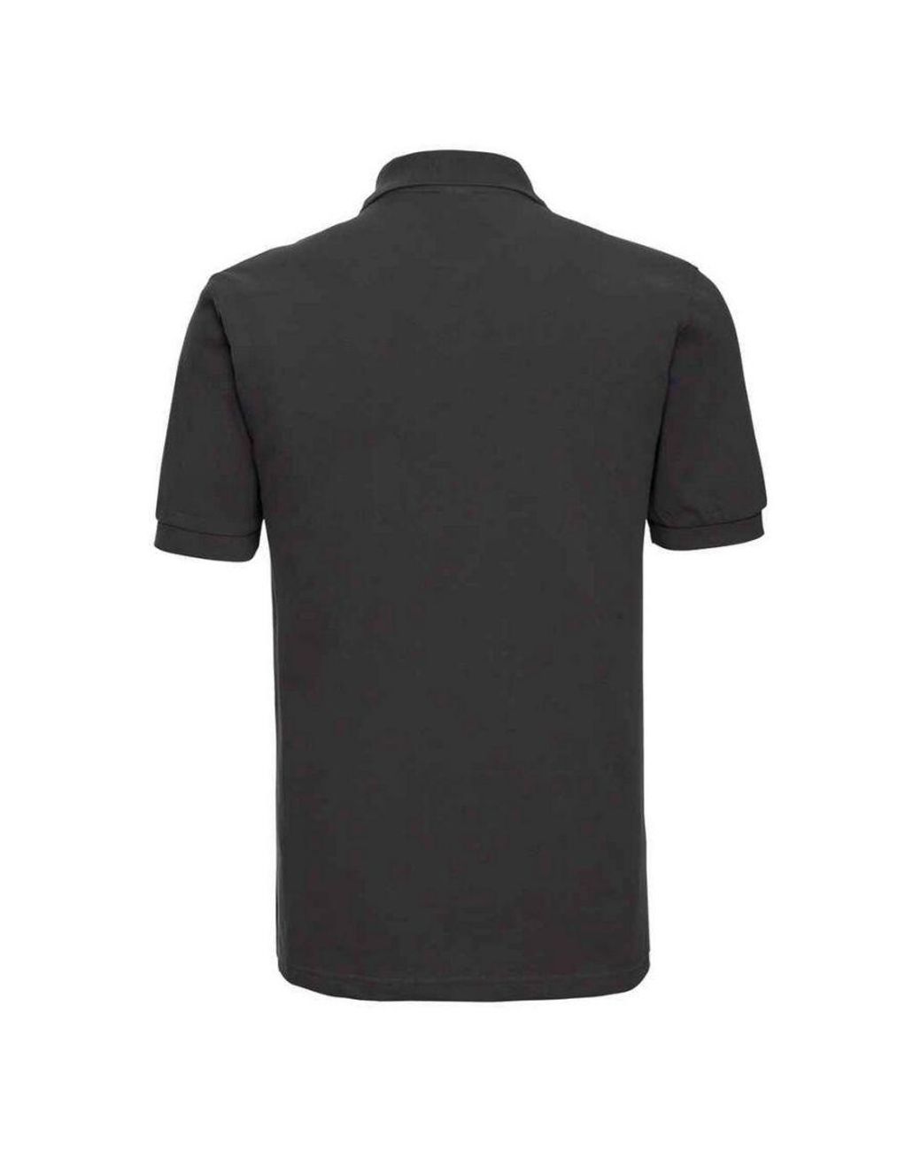 Russell Black Classic Cotton Pique Polo Shirt for men