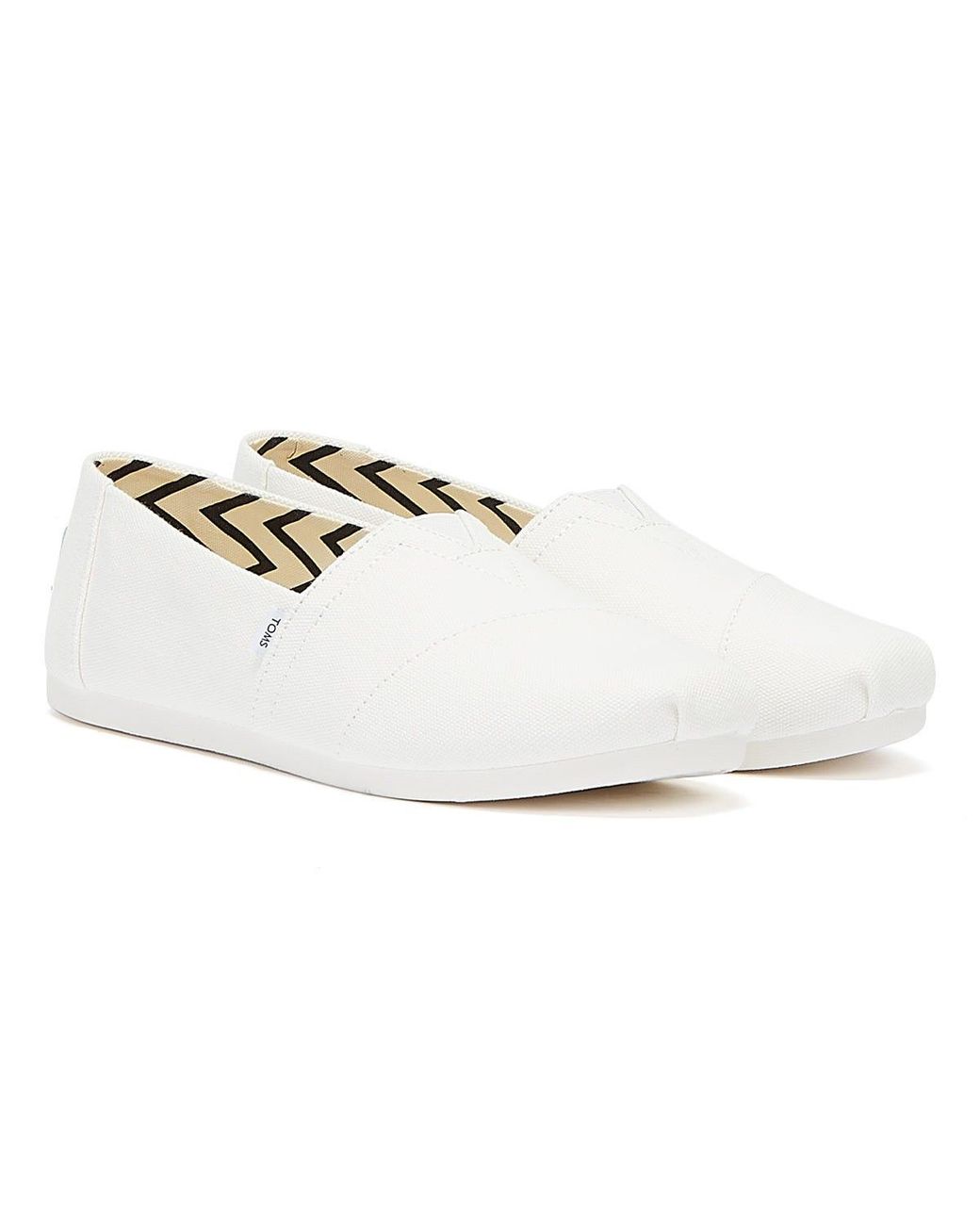 TOMS White Alpargata Cotton Canvas Espadrilles